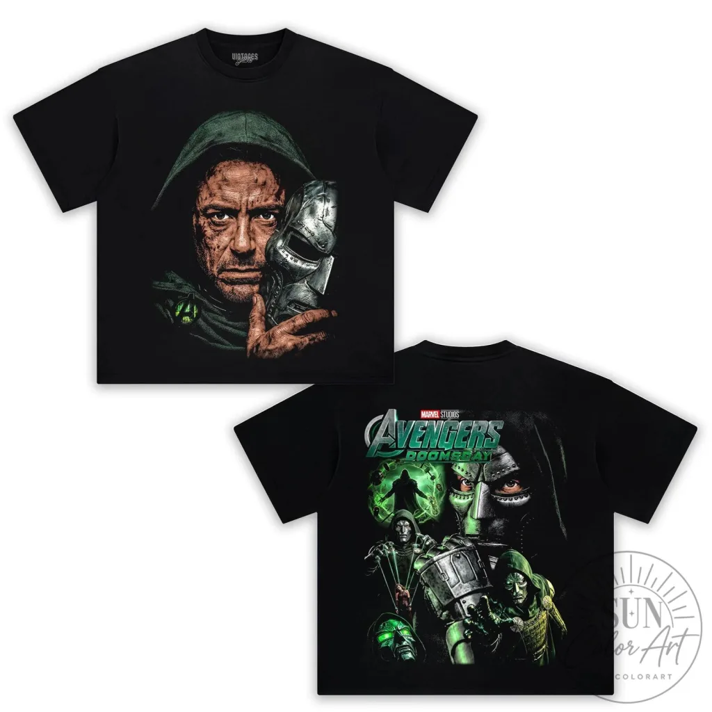 Avengers Doomsday Doctor Doom Marvel Comics Graphic T-Shirt Avengers Doomsday Doctor Doom Marvel Comics Graphic T-Shirt