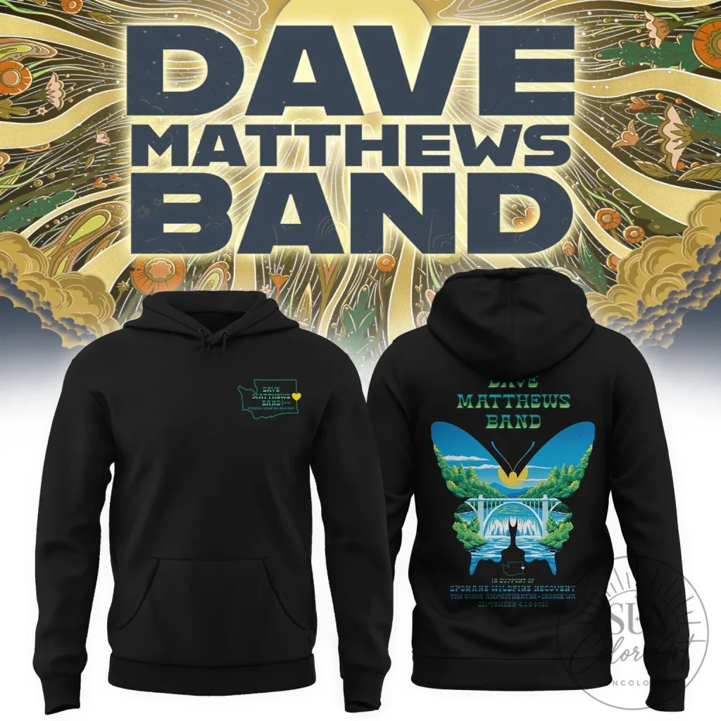 Hoodie for Spokane Wildfire Recovery by Dave Matthews Band at The Gorge Amphitheatre Hoodie for Spokane Wildfire Recovery by Dave Matthews Band at The Gorge Amphitheatre