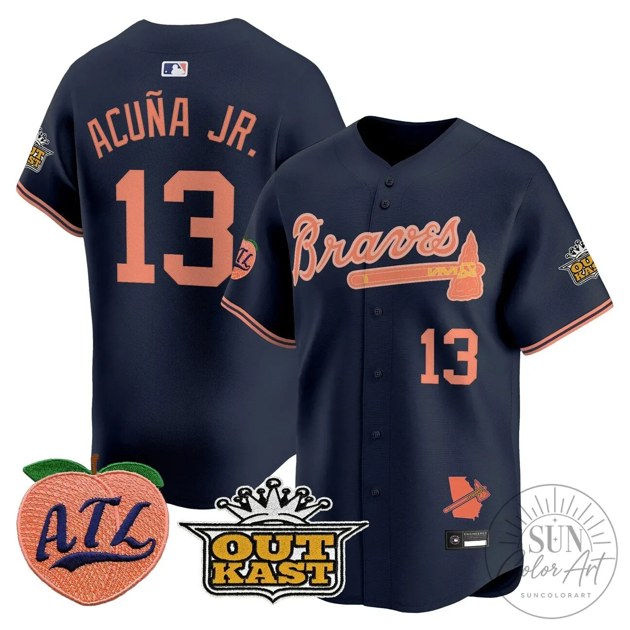 Atlanta Braves Jersey featuring Ronald Acuna Jr.