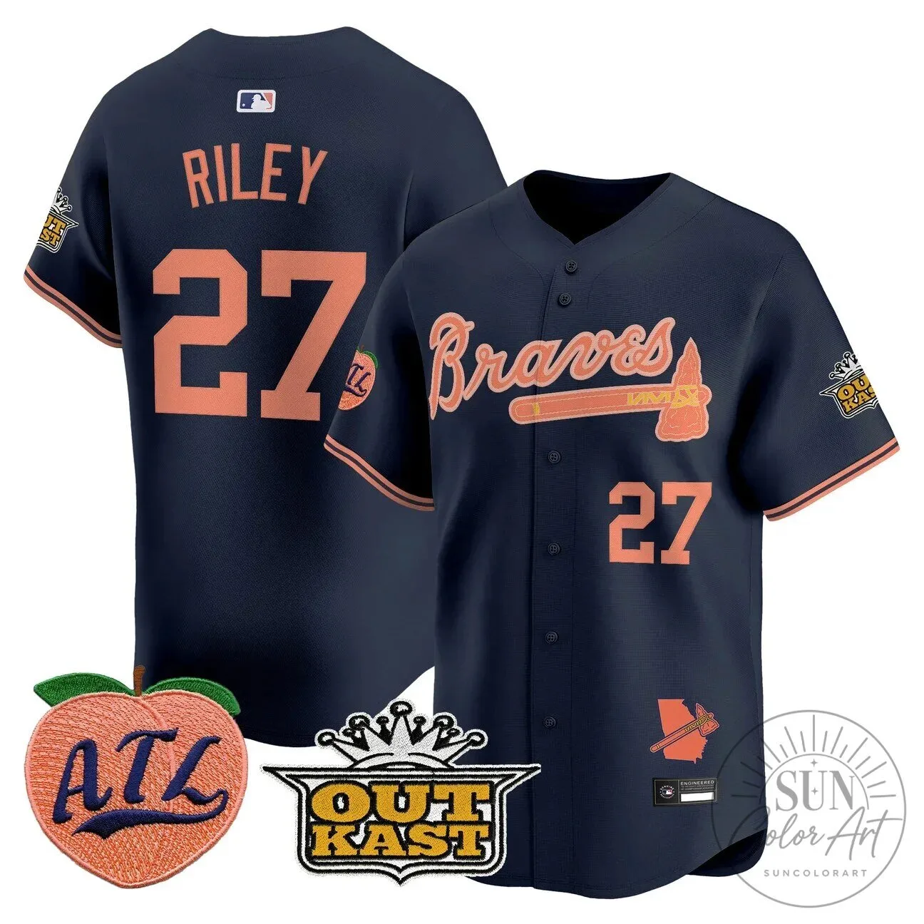 Atlanta Braves Jersey featuring Ronald Acuna Jr. 54 Atlanta Braves Jersey featuring Ronald Acuna Jr.