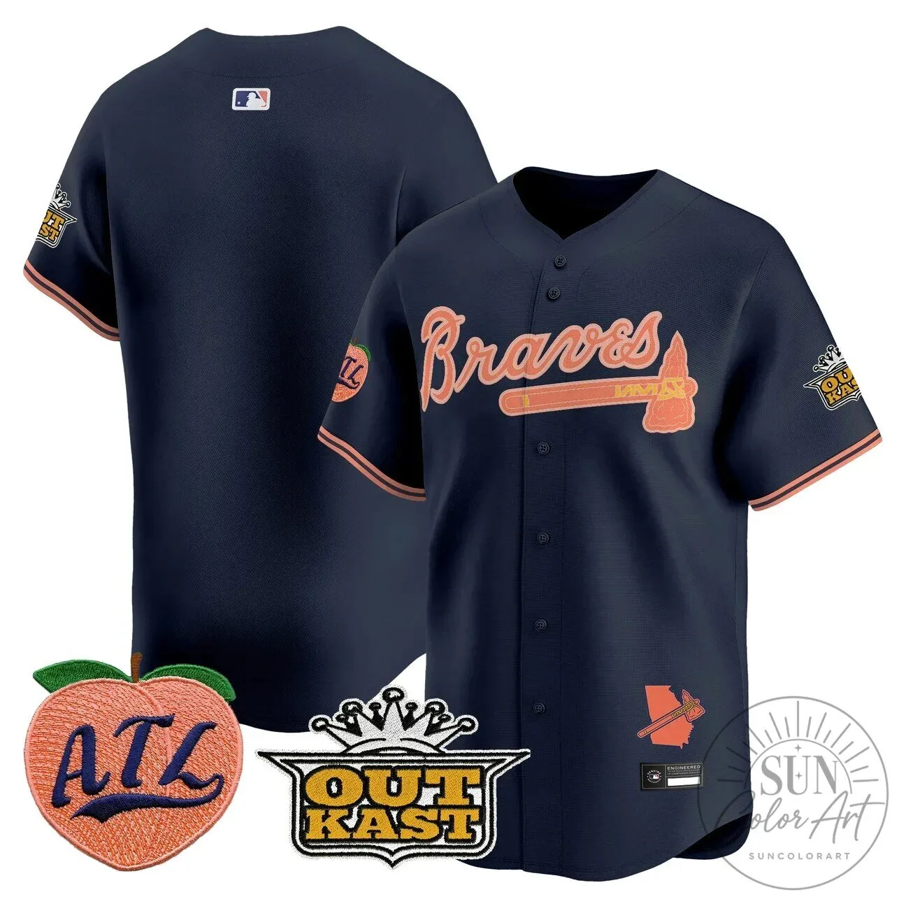Atlanta Braves Jersey featuring Ronald Acuna Jr. 62 Atlanta Braves Jersey featuring Ronald Acuna Jr.