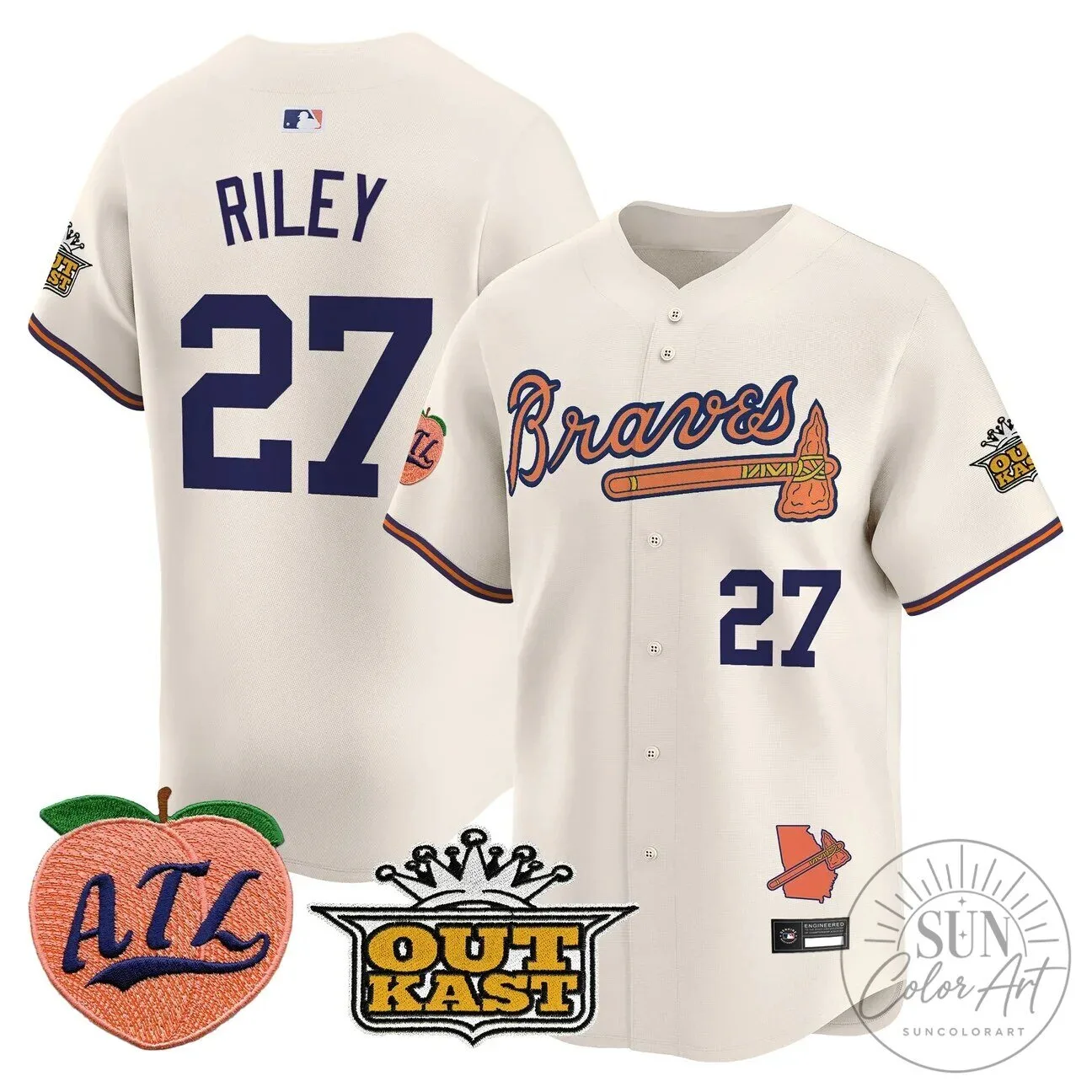 Atlanta Braves Jersey featuring Ronald Acuna Jr. 64 Atlanta Braves Jersey featuring Ronald Acuna Jr.
