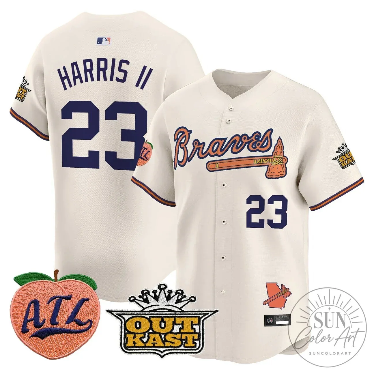 Atlanta Braves Jersey featuring Ronald Acuna Jr. 66 Atlanta Braves Jersey featuring Ronald Acuna Jr.
