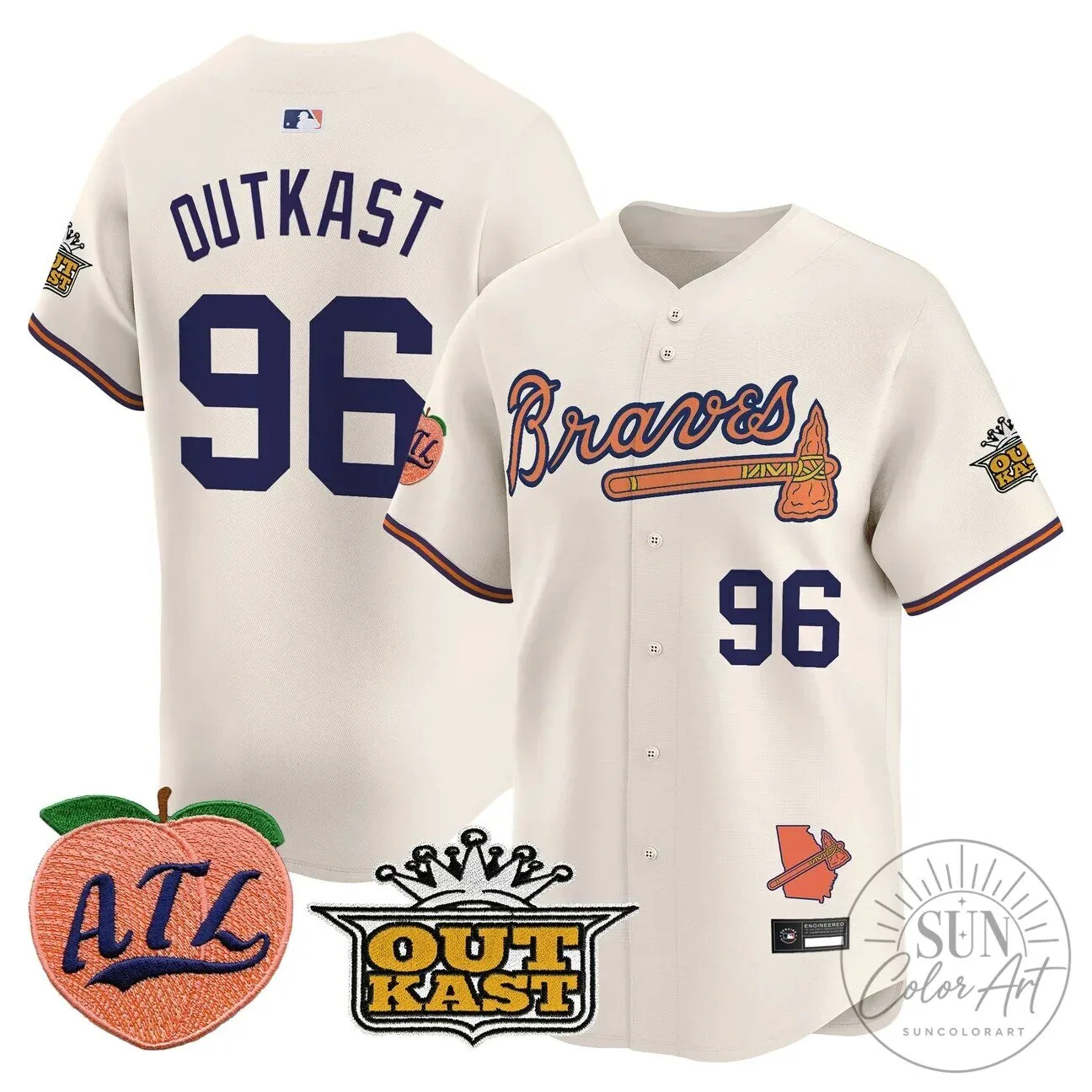 Atlanta Braves Jersey featuring Ronald Acuna Jr. 70 Atlanta Braves Jersey featuring Ronald Acuna Jr.