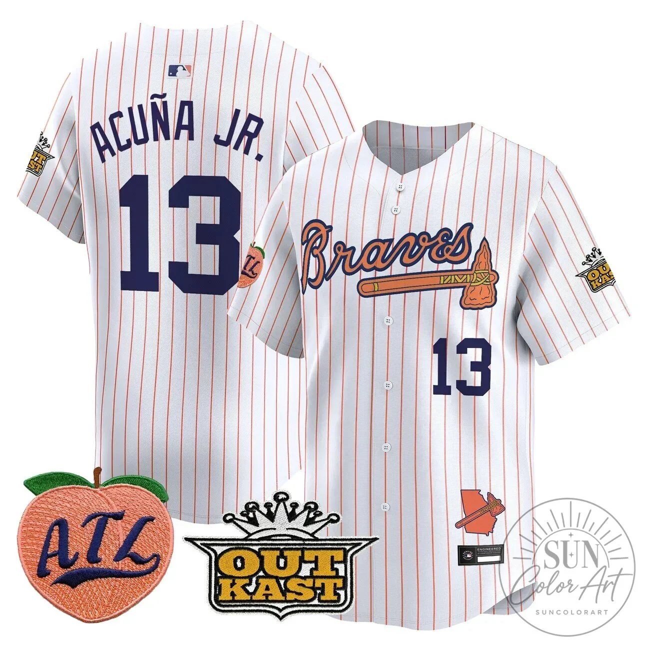 Atlanta Braves Jersey featuring Ronald Acuna Jr. 82 Atlanta Braves Jersey featuring Ronald Acuna Jr.