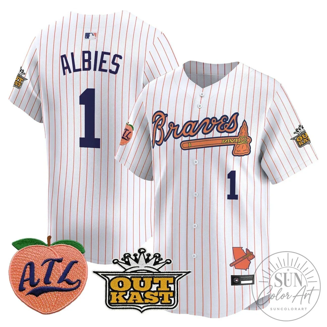 Atlanta Braves Jersey featuring Ronald Acuna Jr. 83 Atlanta Braves Jersey featuring Ronald Acuna Jr.