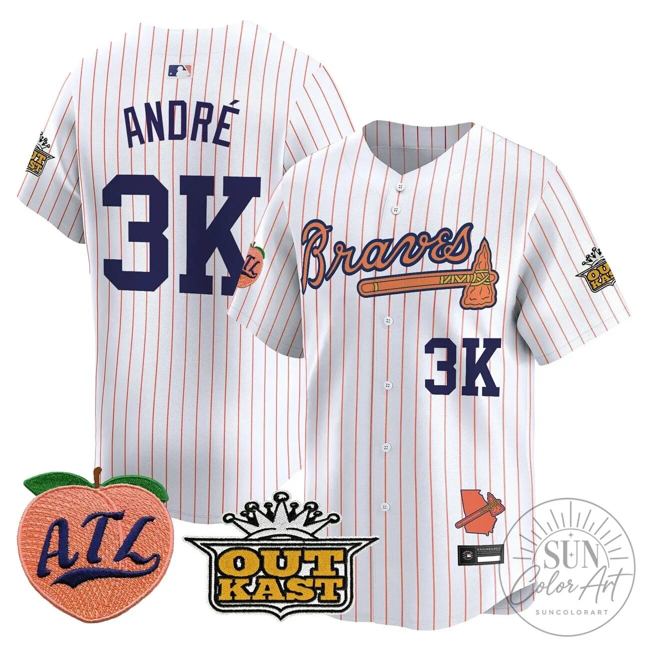 Atlanta Braves Jersey featuring Ronald Acuna Jr. 84 Atlanta Braves Jersey featuring Ronald Acuna Jr.