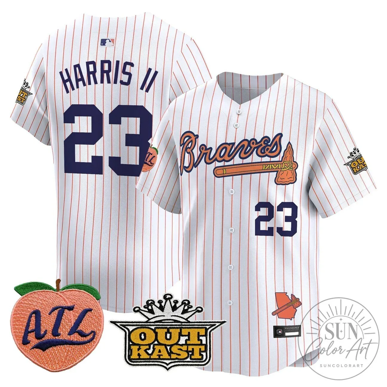 Atlanta Braves Jersey featuring Ronald Acuna Jr. 86 Atlanta Braves Jersey featuring Ronald Acuna Jr.