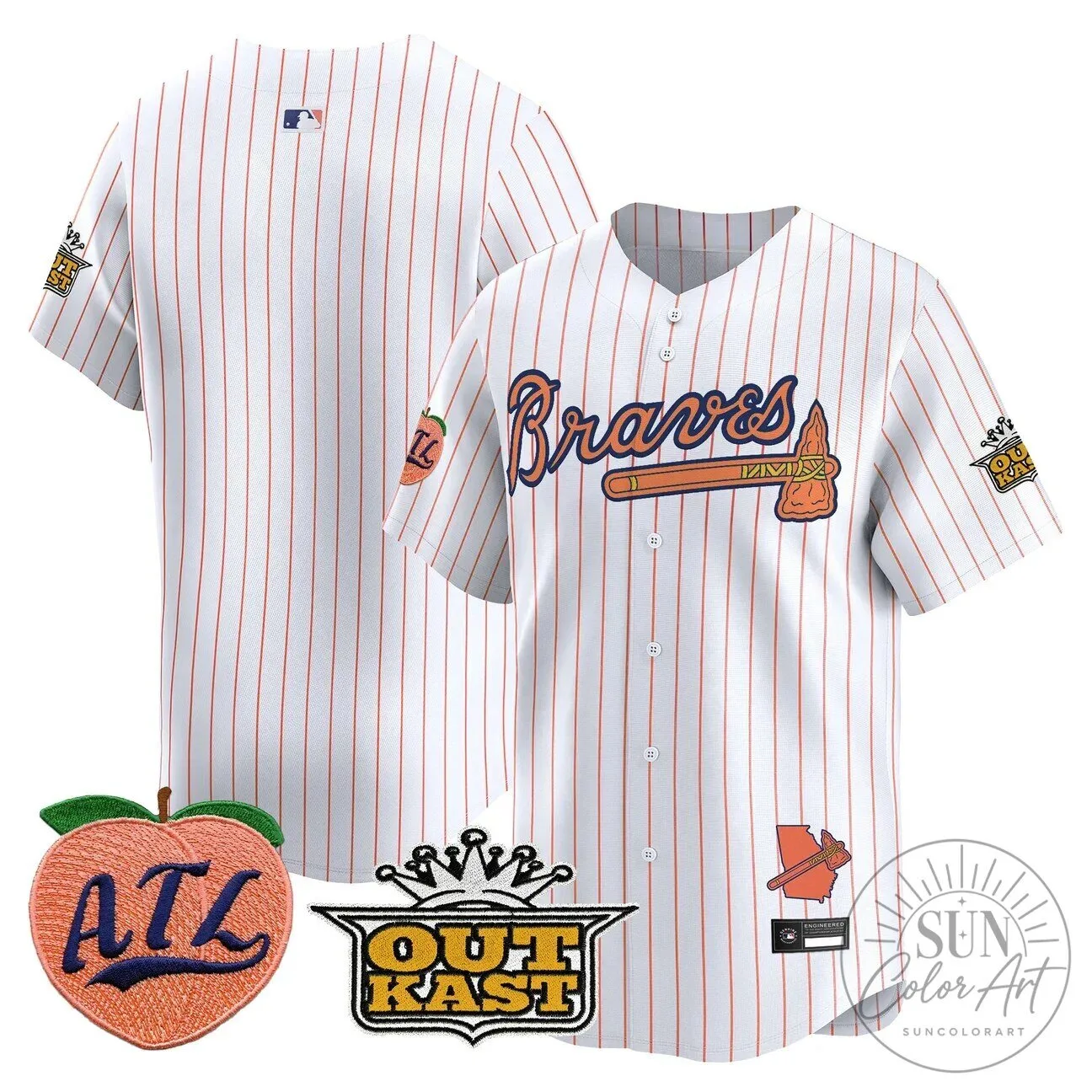 Atlanta Braves Jersey featuring Ronald Acuna Jr. 91 Atlanta Braves Jersey featuring Ronald Acuna Jr.