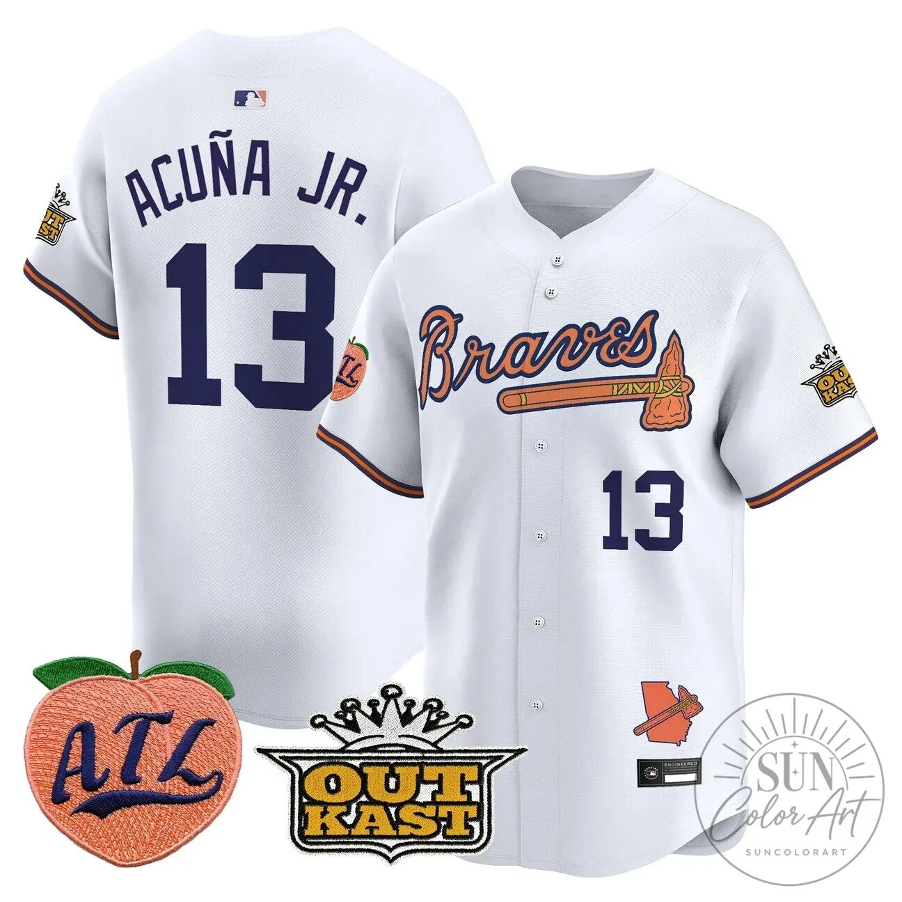 Atlanta Braves Jersey featuring Ronald Acuna Jr. 92 Atlanta Braves Jersey featuring Ronald Acuna Jr.