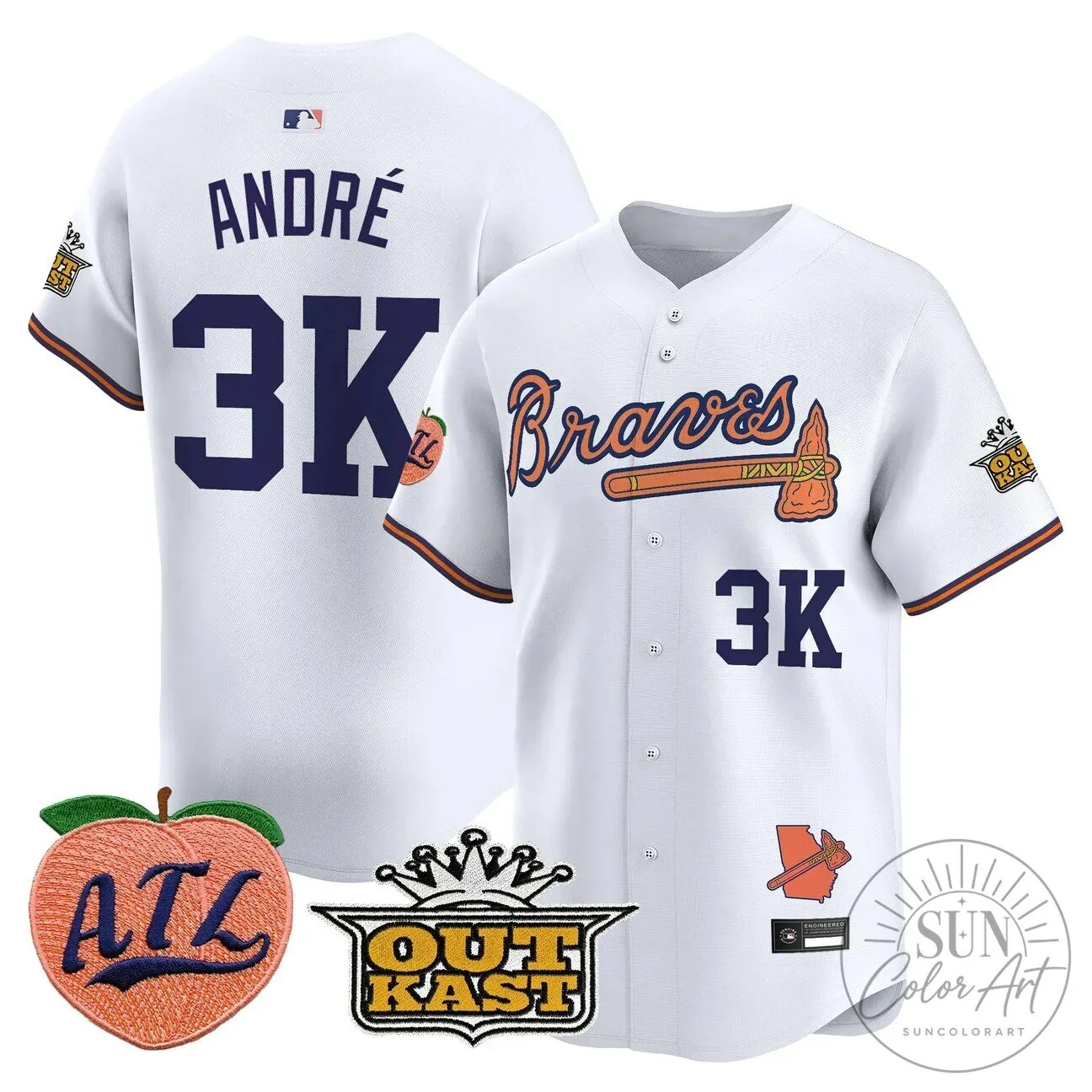 Atlanta Braves Jersey featuring Ronald Acuna Jr. 94 Atlanta Braves Jersey featuring Ronald Acuna Jr.