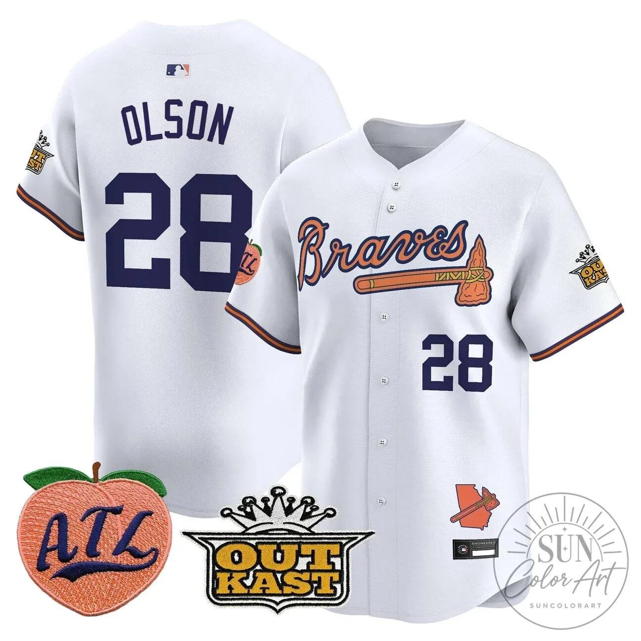 Atlanta Braves Jersey featuring Ronald Acuna Jr. 98 Atlanta Braves Jersey featuring Ronald Acuna Jr.