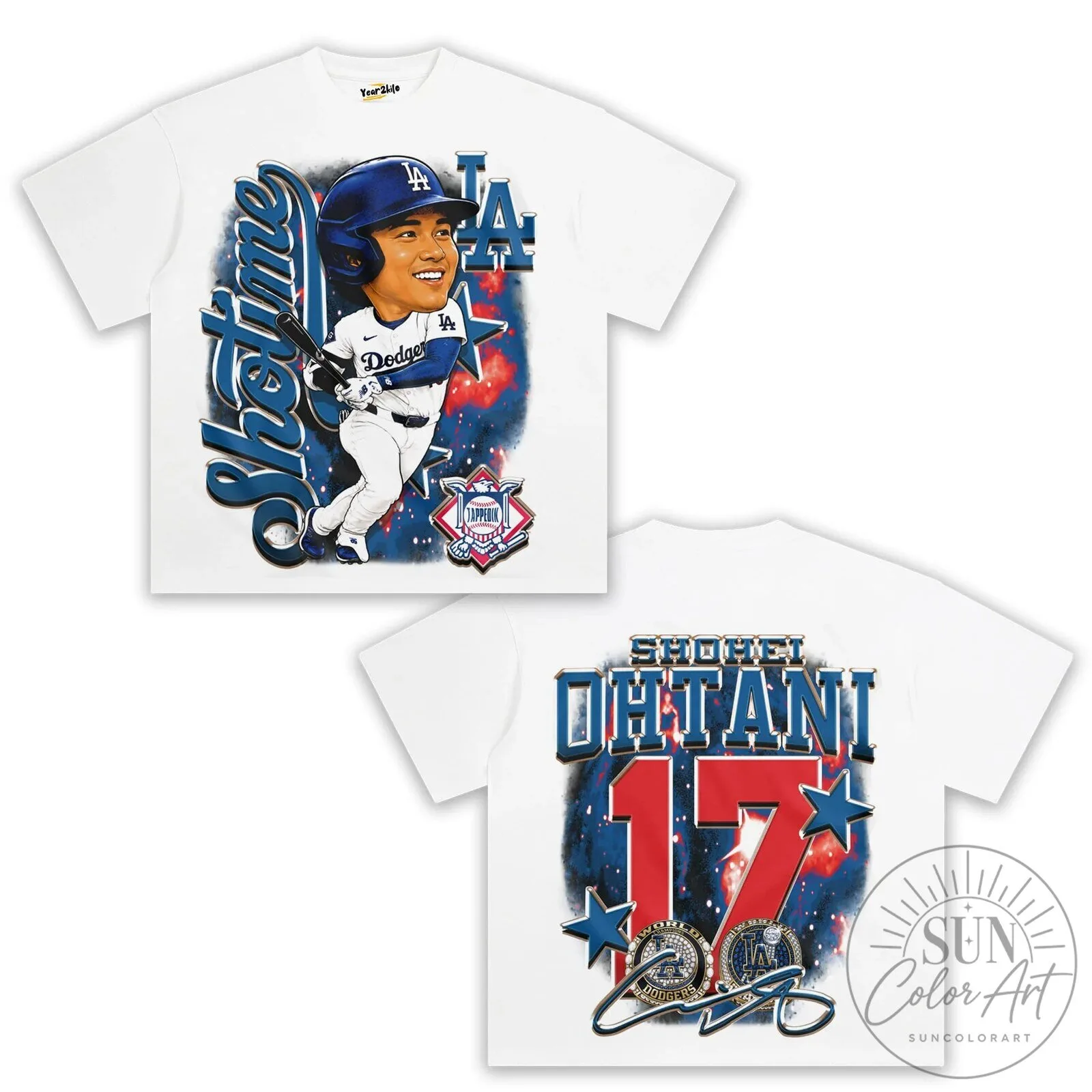 Shohei Ohtani Los Angeles Dodgers Baseball Player Caricature T-Shirt 8 Shohei Ohtani Los Angeles Dodgers Baseball Player Caricature T-Shirt