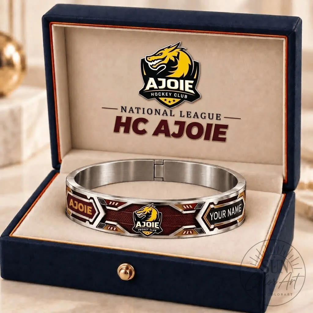 HC Ajoie National League Hockey Club Personalized Bracelet with Custom Name