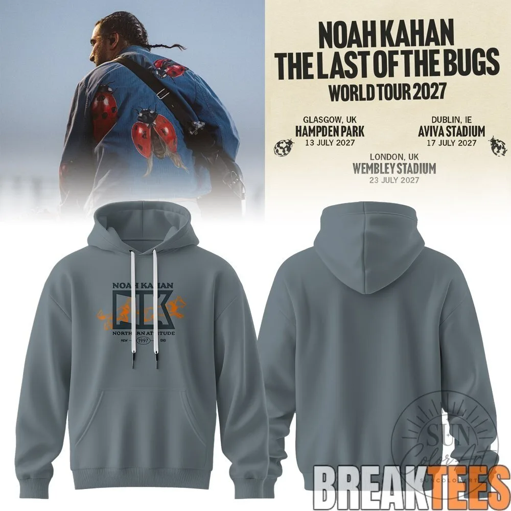 Noah Kahan The Last of The Bugs World Tour 2027 Concert Hoodie 10 Noah Kahan The Last of The Bugs World Tour 2027 Concert Hoodie
