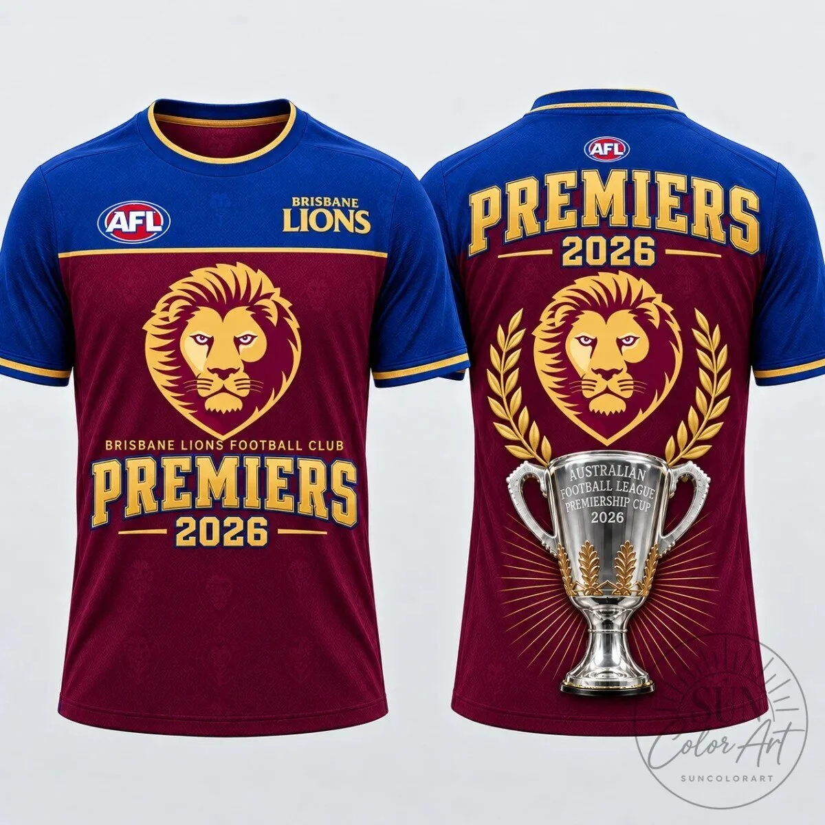 Brisbane Lions Football Club Premiers 2026 Australian Football League Premiership Cup Jersey