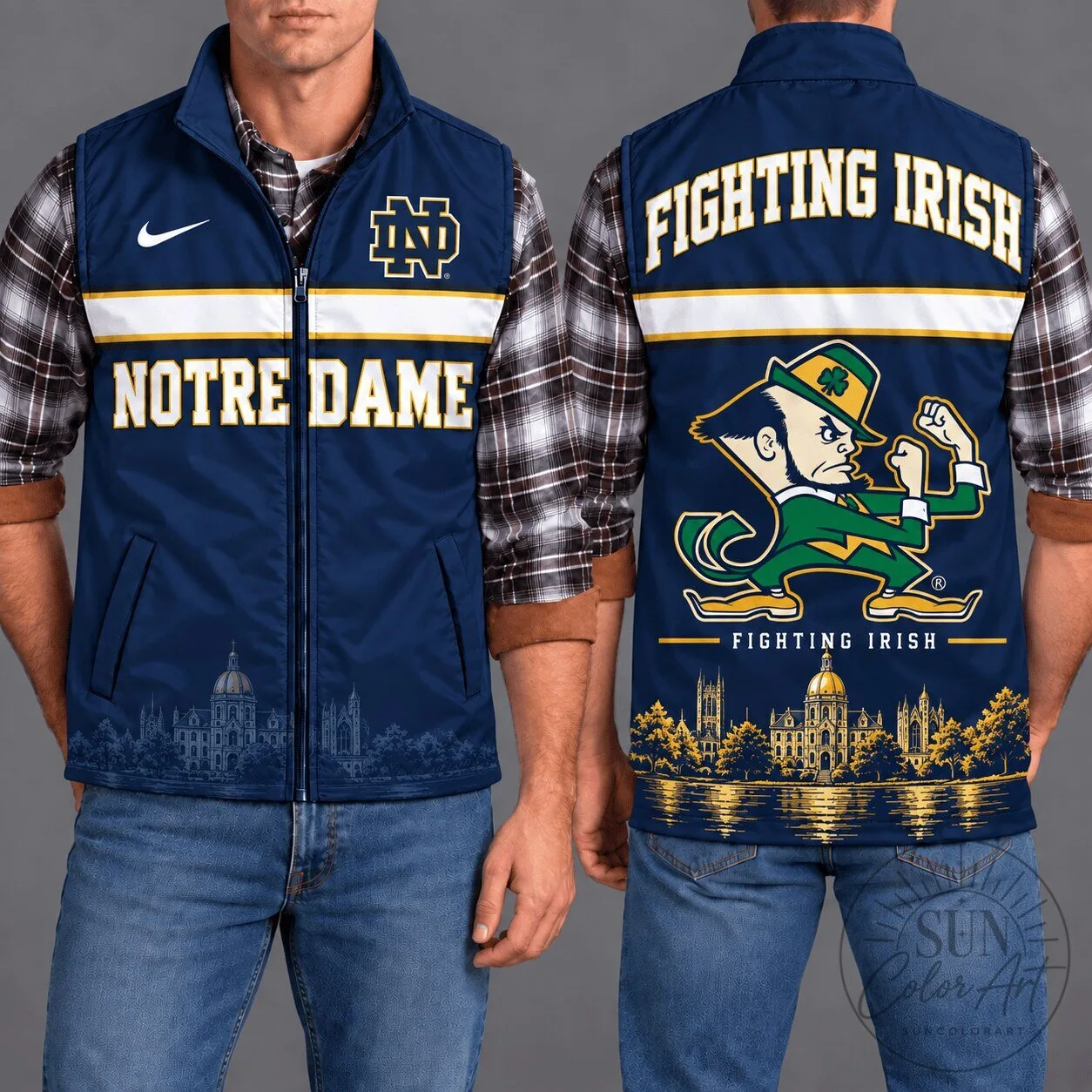 Notre Dame Fighting Irish NCAA Football Team Logo Vest
