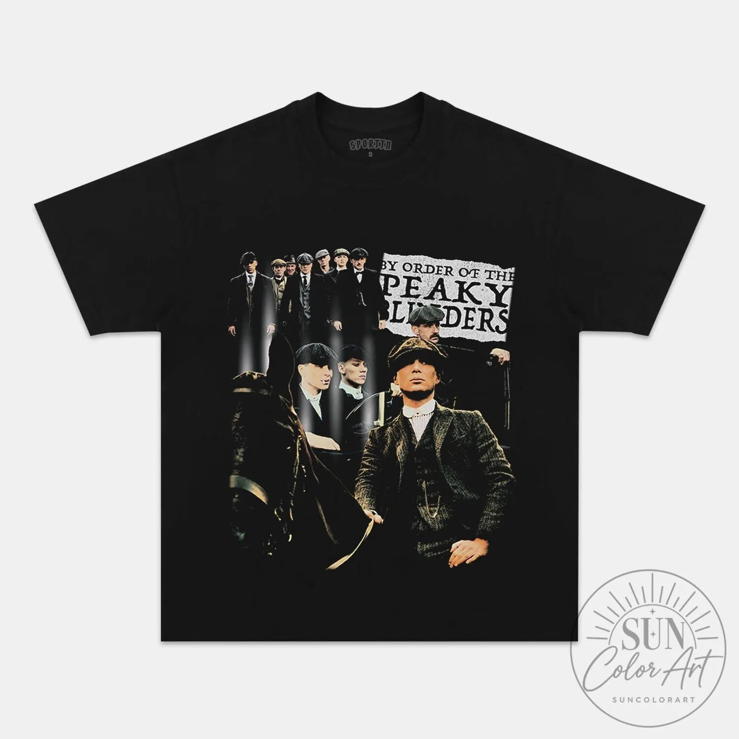 Peaky Blinders By Order Of The Peaky Blinders Black Graphic T-Shirt
