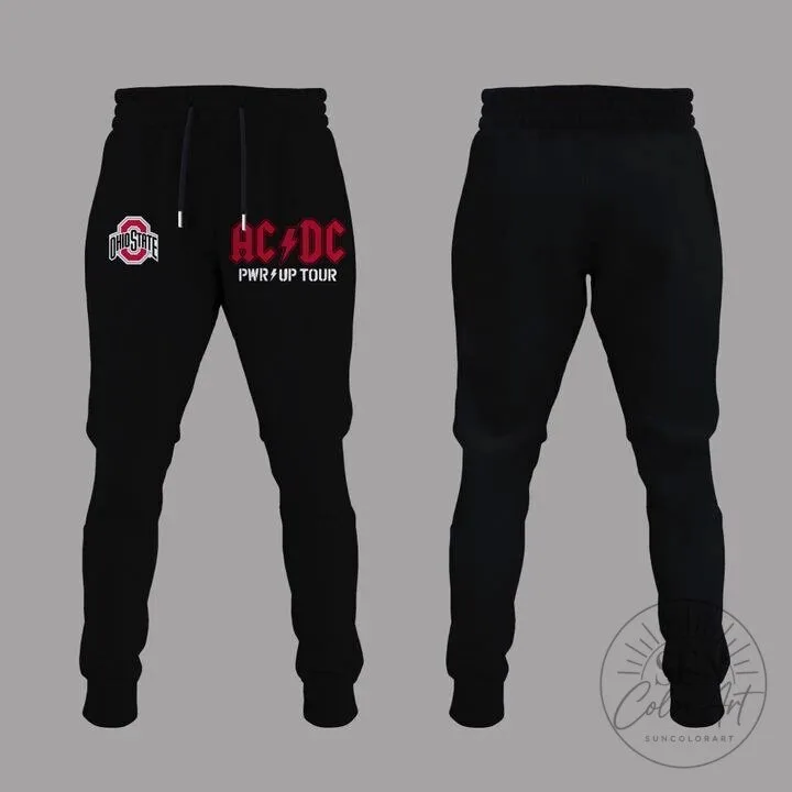 Ohio State Football AC/DC Power Up Tour 2026 White T-Shirt 13 Ohio State Football AC/DC Power Up Tour 2026 White T-Shirt