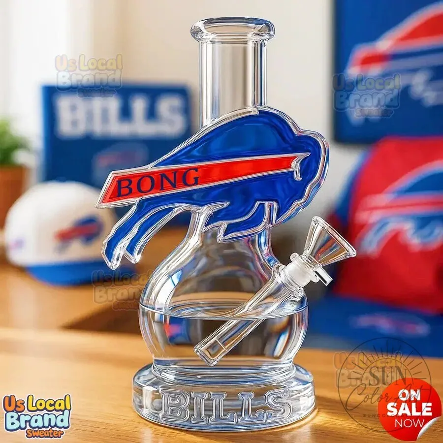 Buffalo Bills Mafia Football Team Glass Water Pipe 9 Buffalo Bills Mafia Football Team Glass Water Pipe