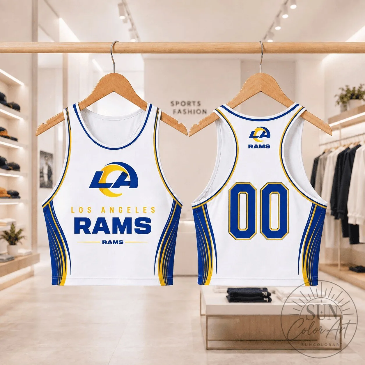 Los Angeles Rams National Football League Athletic Crop Top 1 Los Angeles Rams National Football League Athletic Crop Top