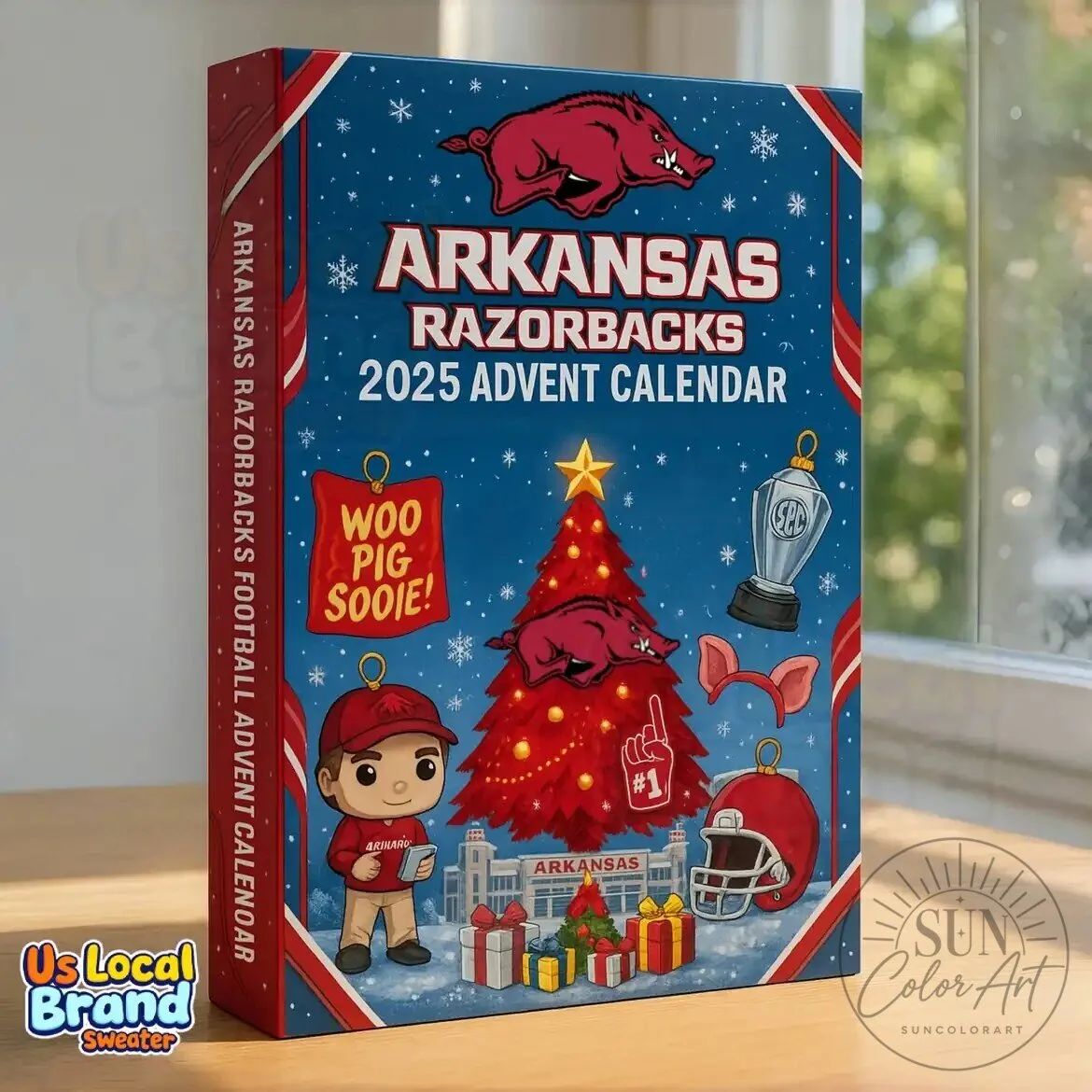 Arkansas Razorbacks Football Advent Calendar 2025 with Ornaments 5 Arkansas Razorbacks Football Advent Calendar 2025 with Ornaments