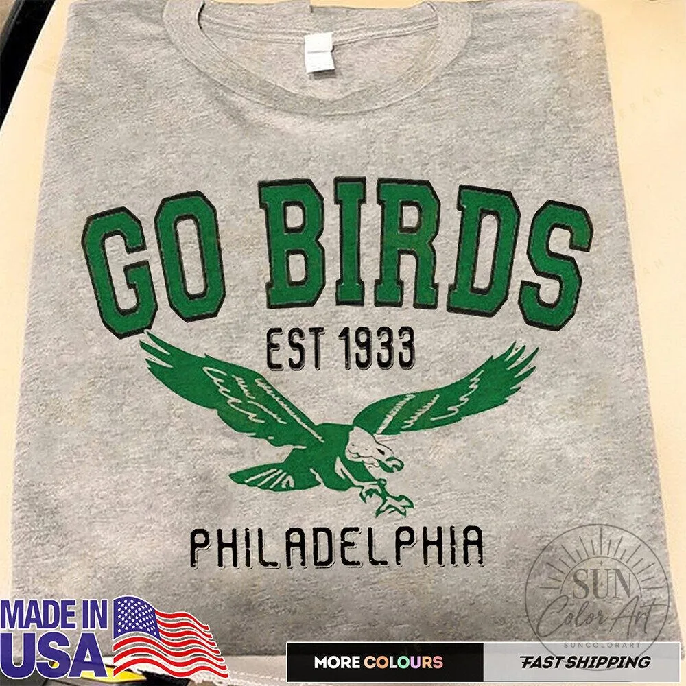 Philadelphia Football Go Birds Est 1933 Vintage Eagles T-Shirt