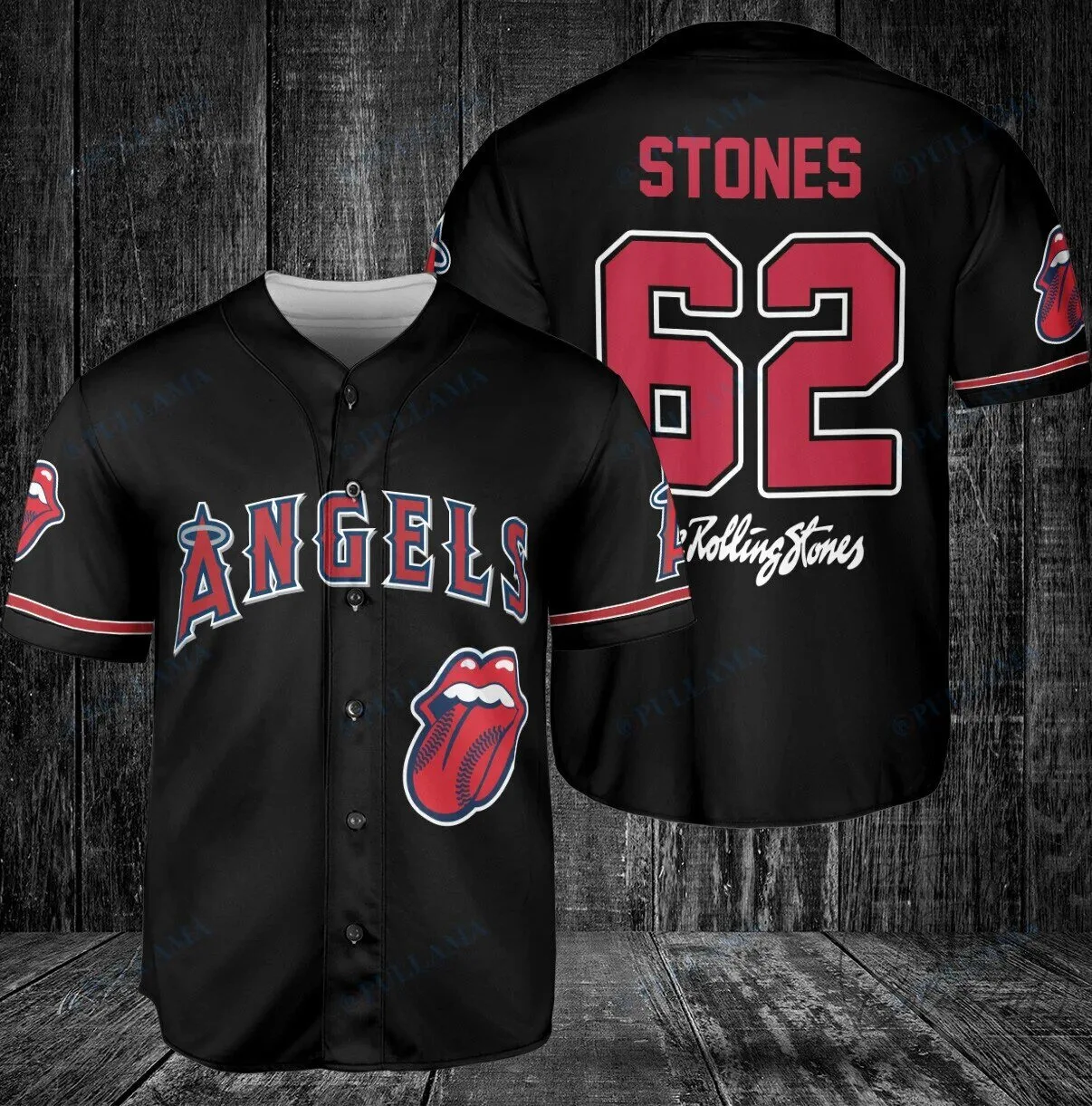 Rolling Stones Baseball Fan Gear Angels Baseball Jersey