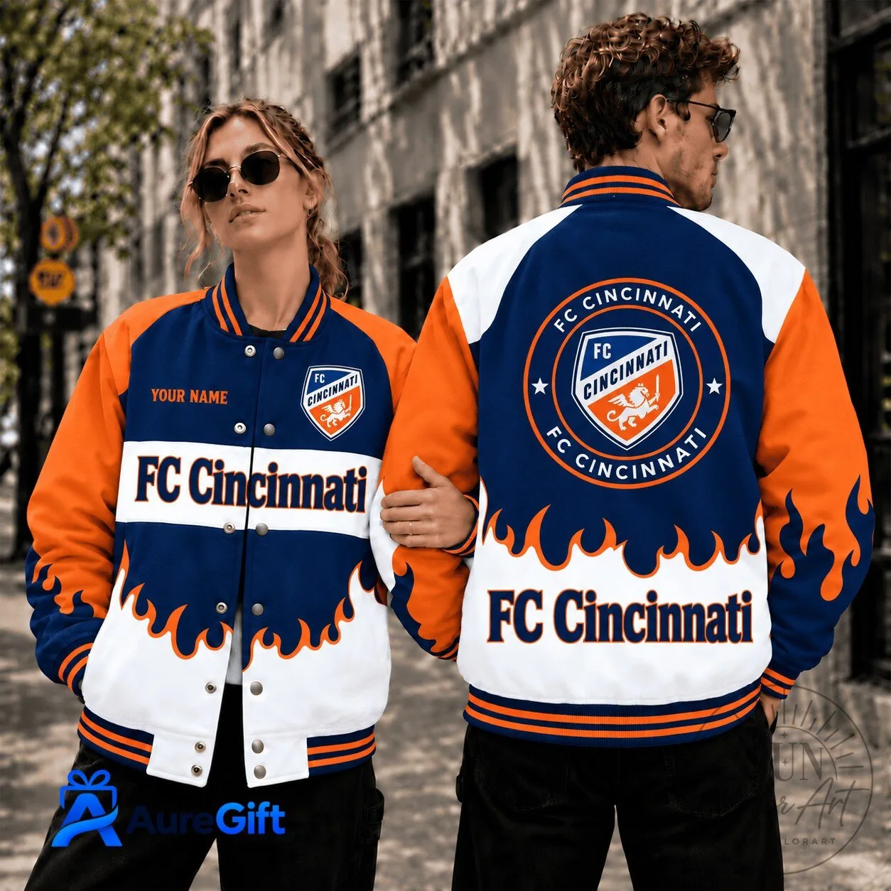 FC Cincinnati Major League Soccer Personalized Baseball Jacket