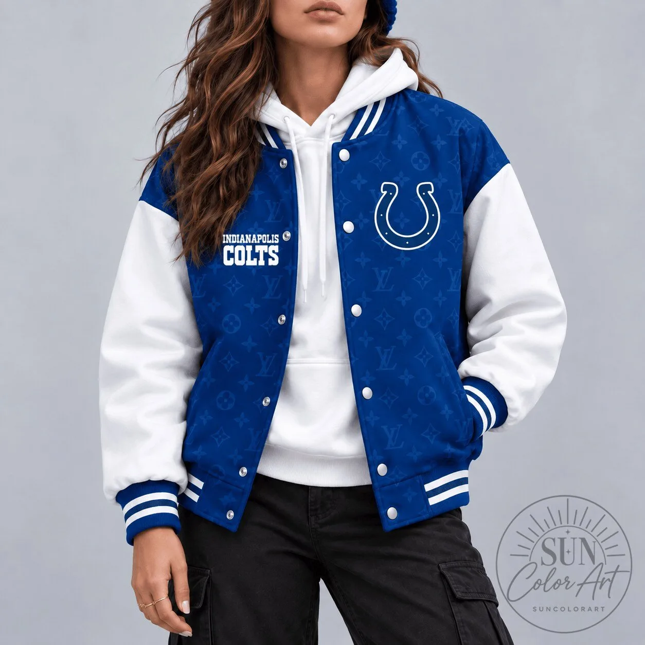 Indianapolis Colts National Football League Monogram Varsity Jacket 2 Indianapolis Colts National Football League Monogram Varsity Jacket