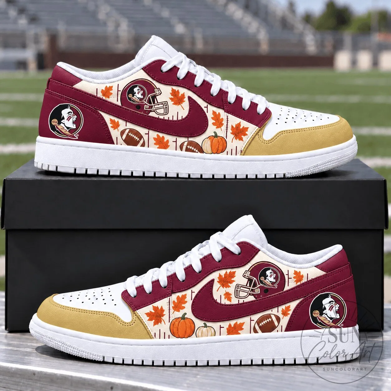 Florida State Seminoles Fall Vibe Football Team Sneakers
