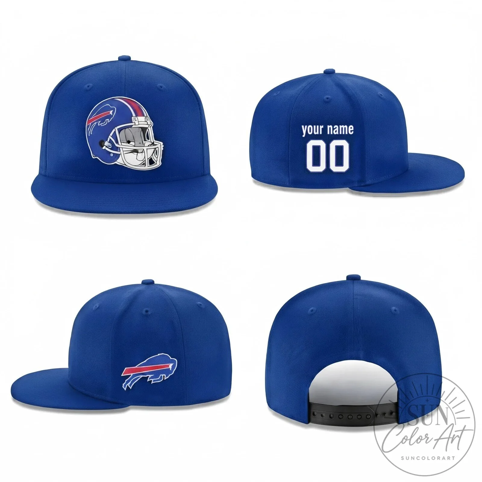 Black Snapback Cap Hat with Personalized Buffalo Bills Football Helmet Design 9 Black Snapback Cap Hat with Personalized Buffalo Bills Football Helmet Design