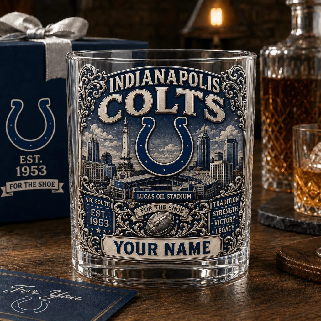Indianapolis Colts National Football League Whiskey Glass Indianapolis Colts National Football League Whiskey Glass