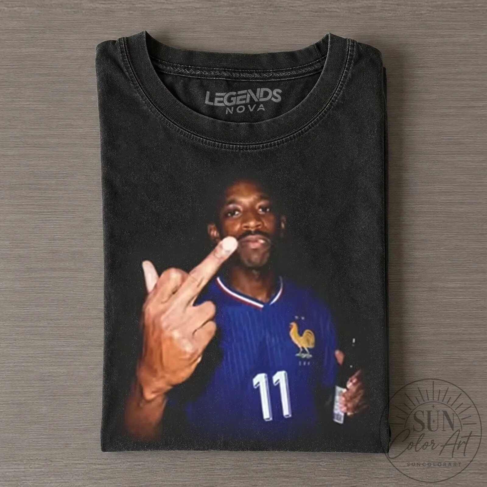 Graphic T-Shirt featuring Ousmane Dembele from the France National Football Team