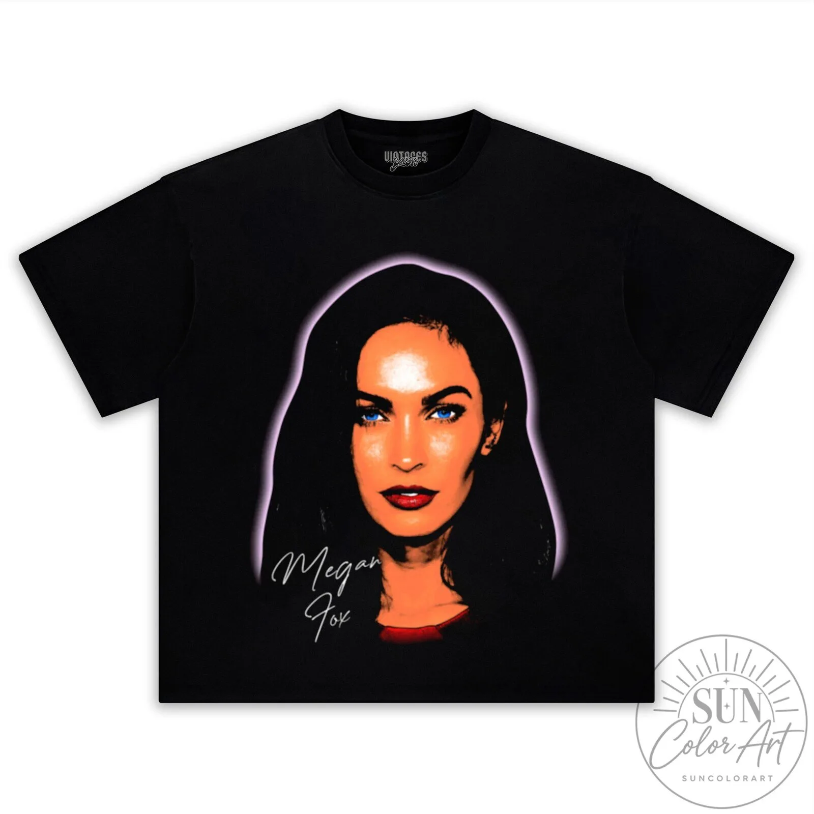 Megan Fox Portrait Graphic T-Shirt for Women, Men, and Fans