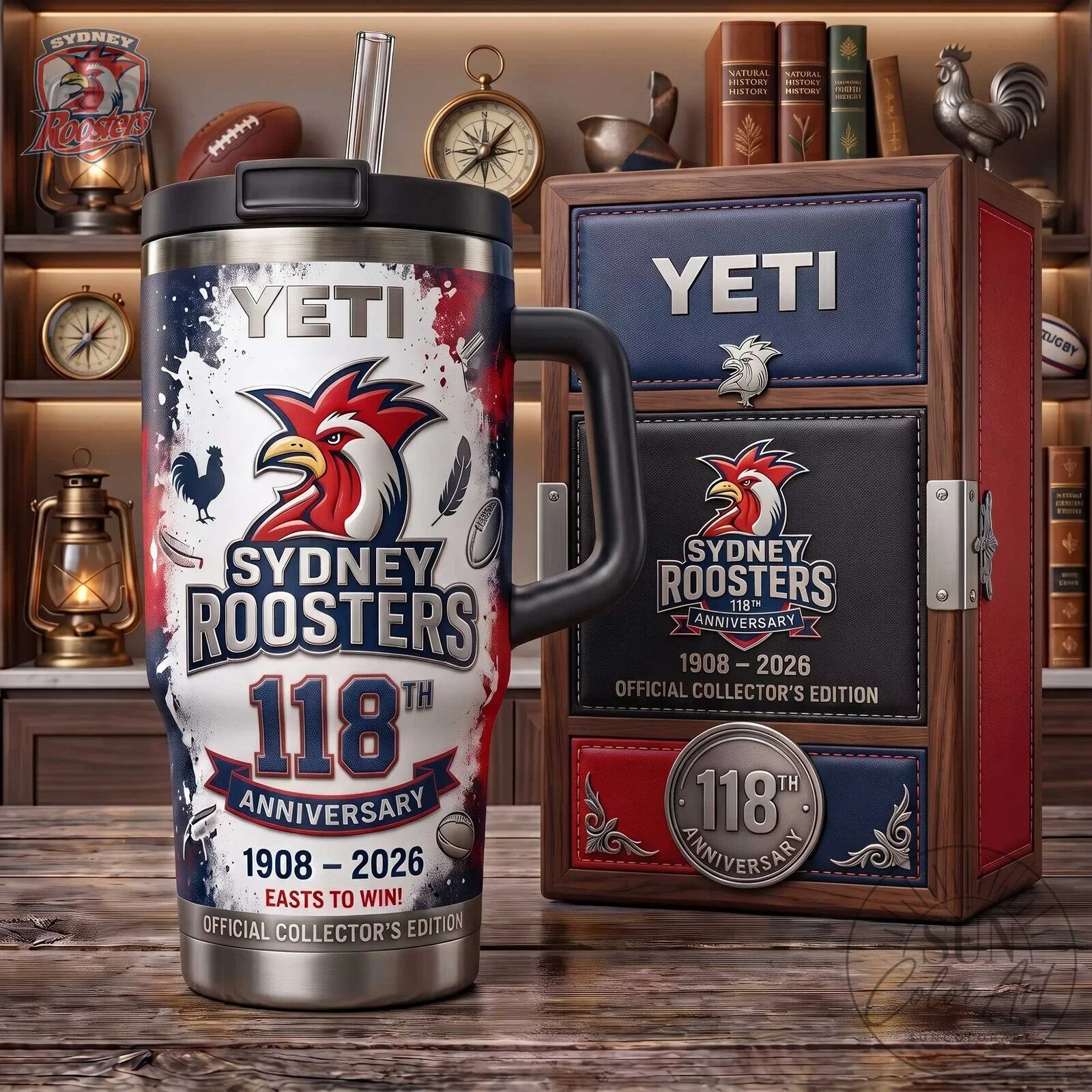 Sydney Roosters 118th Anniversary Official Collector's Edition Tumbler