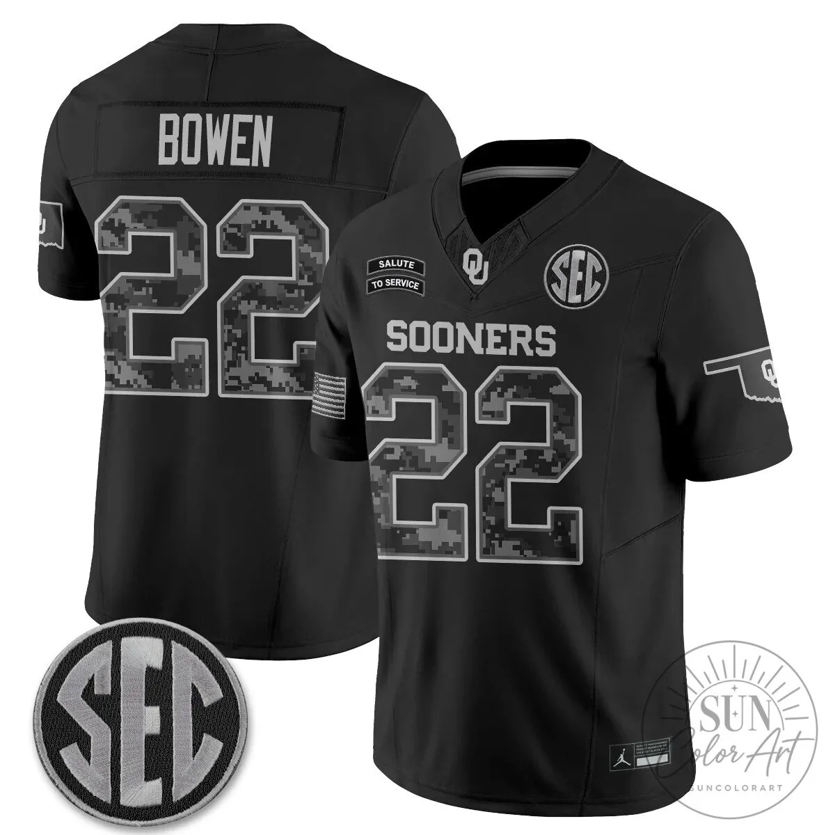 Oklahoma Sooners Mateer Number 10 Salute To Service Football Jersey 47 Oklahoma Sooners Mateer Number 10 Salute To Service Football Jersey