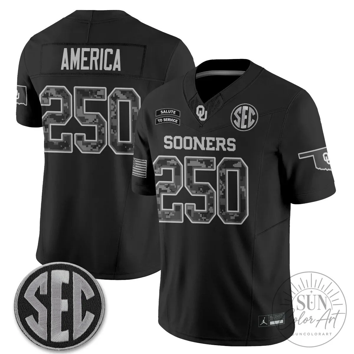 Oklahoma Sooners Mateer Number 10 Salute To Service Football Jersey 52 Oklahoma Sooners Mateer Number 10 Salute To Service Football Jersey