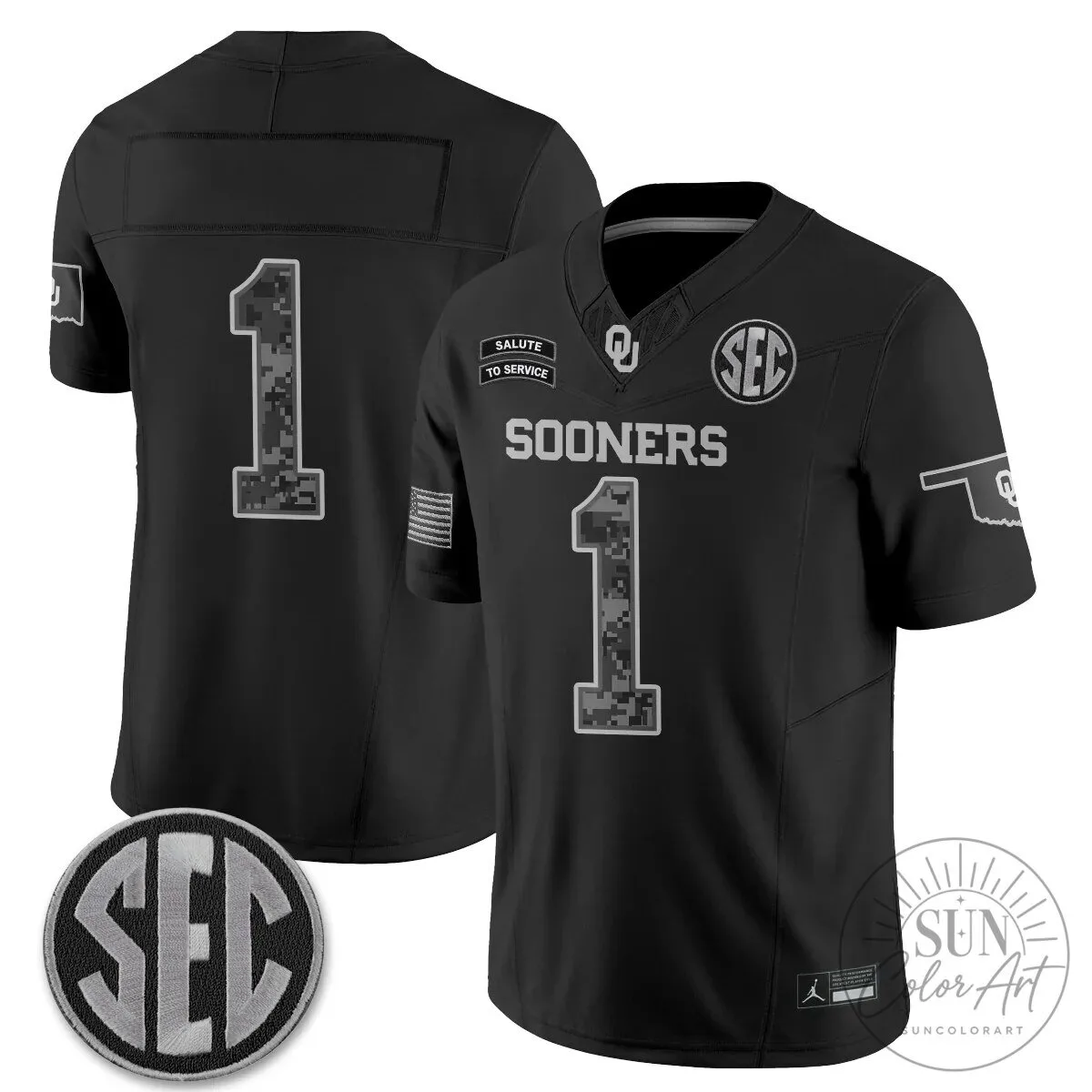 Oklahoma Sooners Mateer Number 10 Salute To Service Football Jersey 53 Oklahoma Sooners Mateer Number 10 Salute To Service Football Jersey