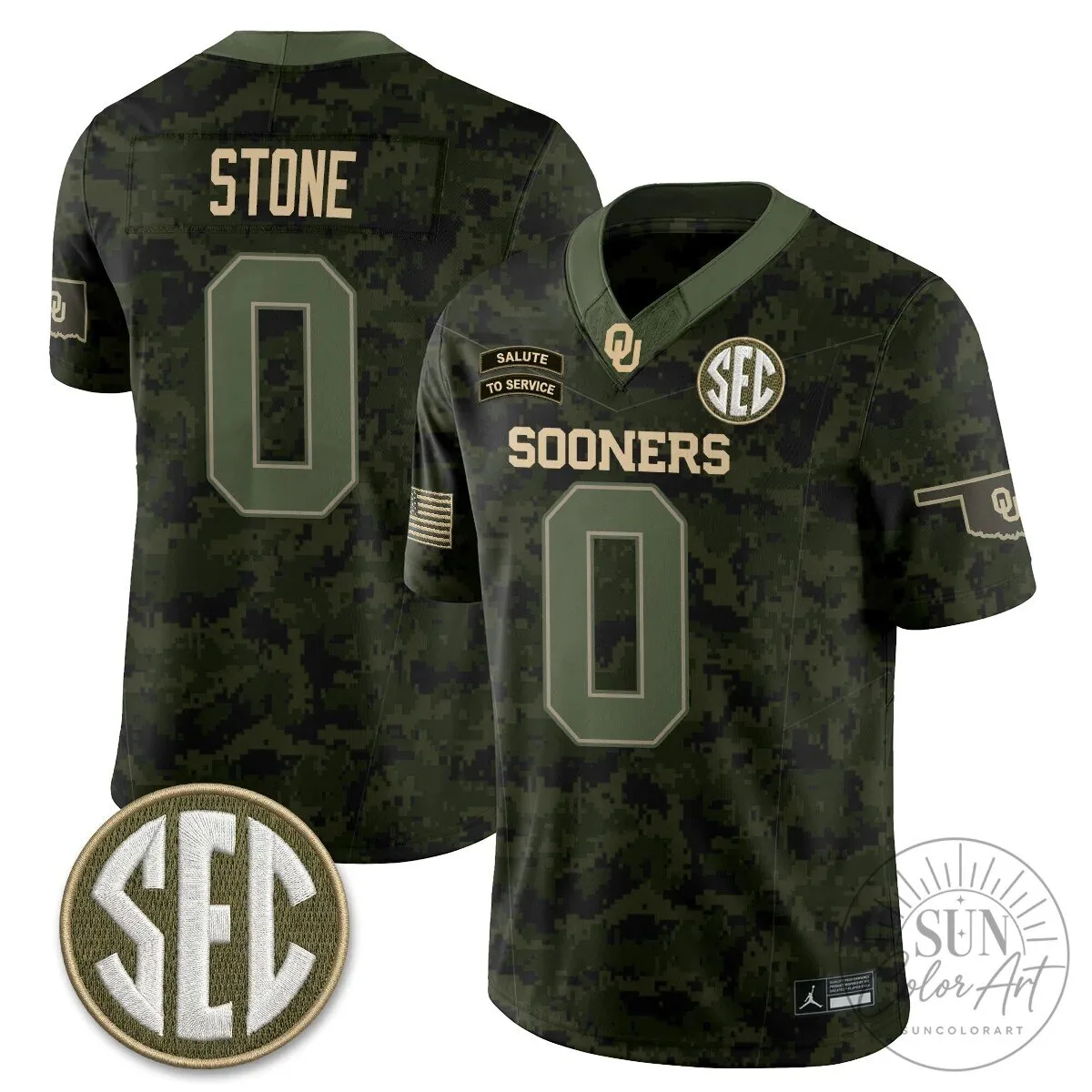 Oklahoma Sooners Mateer Number 10 Salute To Service Football Jersey 55 Oklahoma Sooners Mateer Number 10 Salute To Service Football Jersey