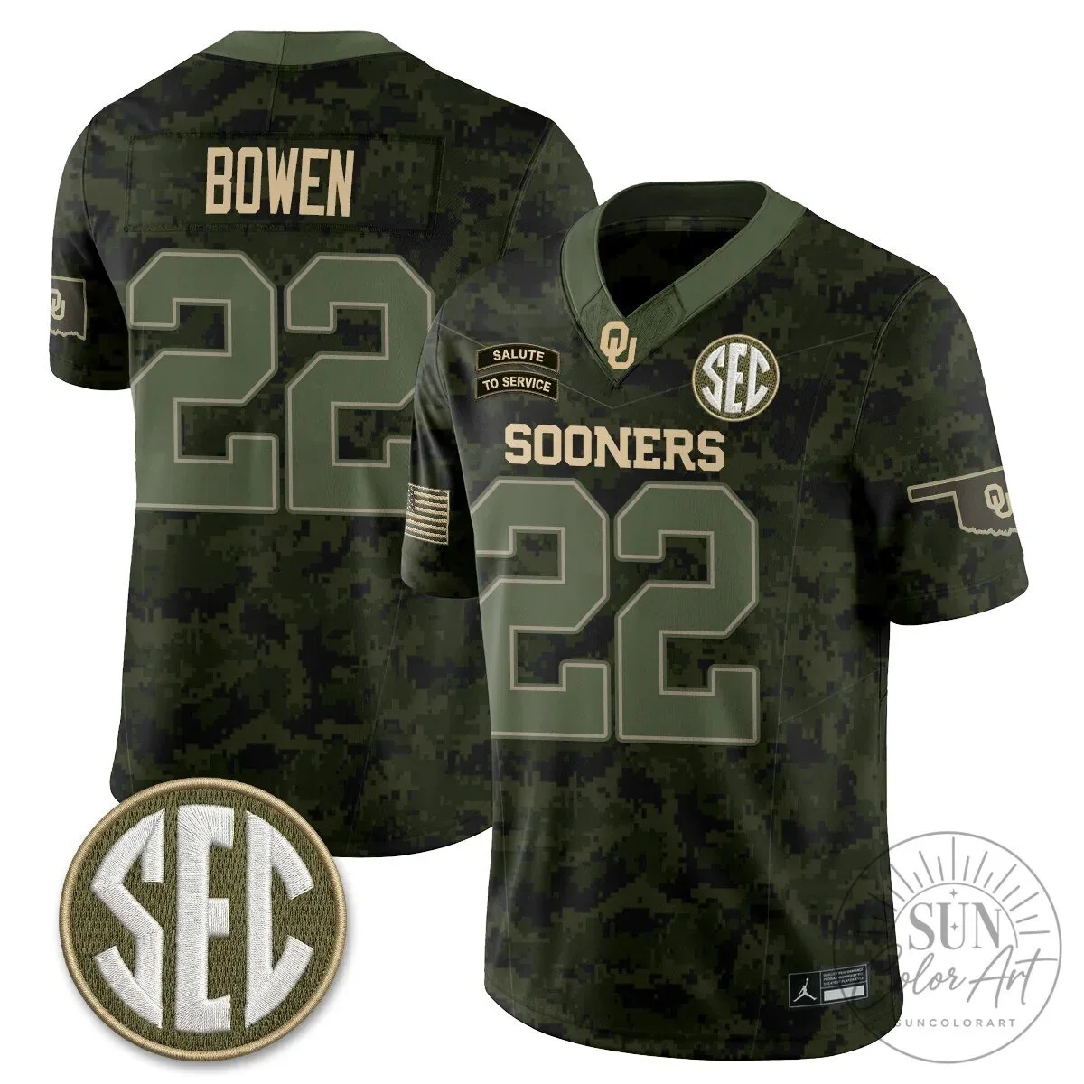 Oklahoma Sooners Mateer Number 10 Salute To Service Football Jersey 57 Oklahoma Sooners Mateer Number 10 Salute To Service Football Jersey