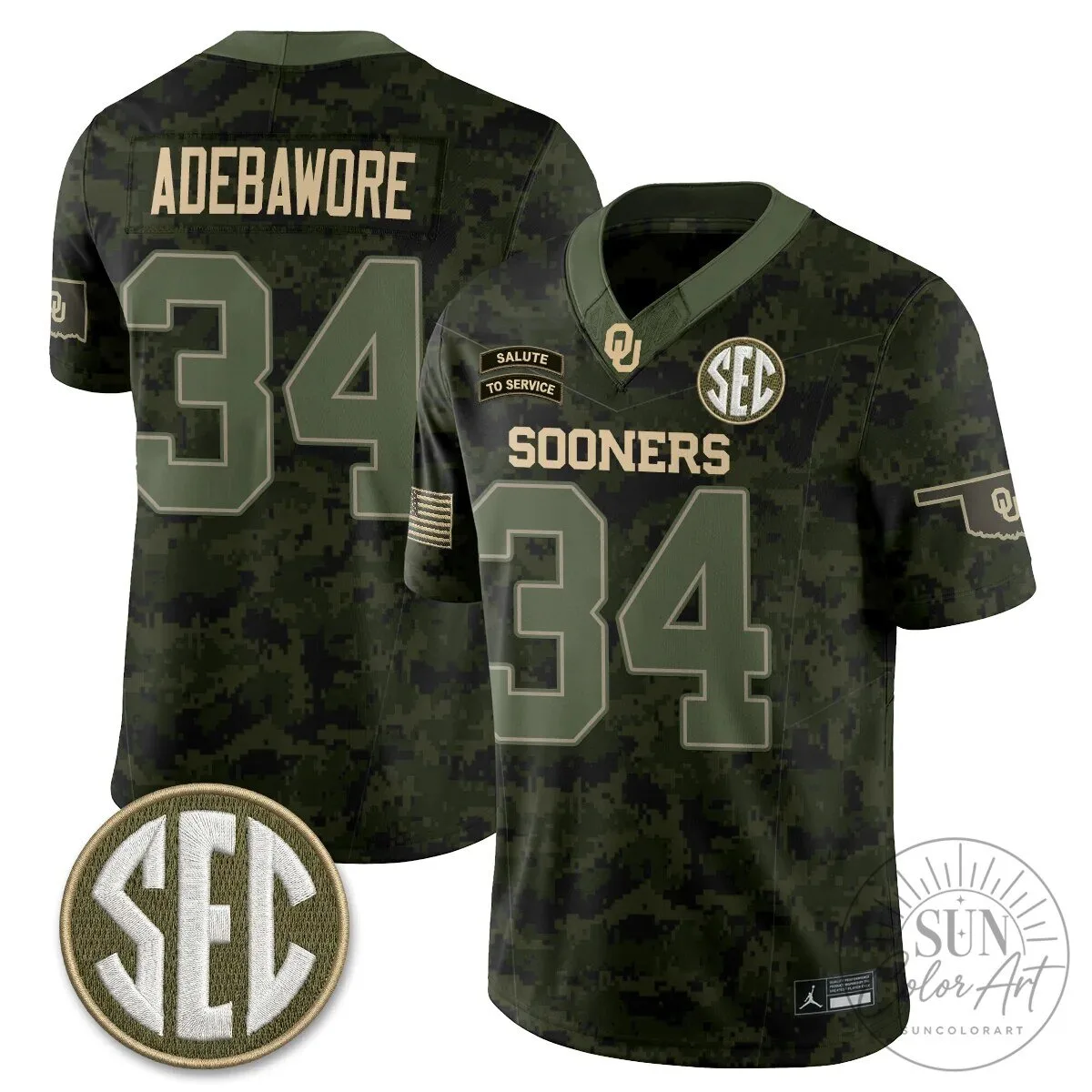 Oklahoma Sooners Mateer Number 10 Salute To Service Football Jersey 58 Oklahoma Sooners Mateer Number 10 Salute To Service Football Jersey
