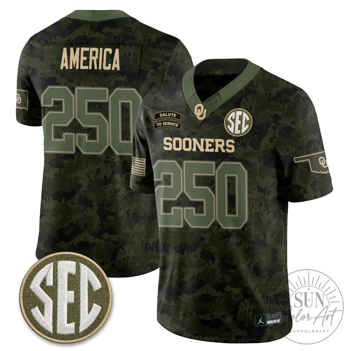 Oklahoma Sooners Mateer Number 10 Salute To Service Football Jersey 62 Oklahoma Sooners Mateer Number 10 Salute To Service Football Jersey