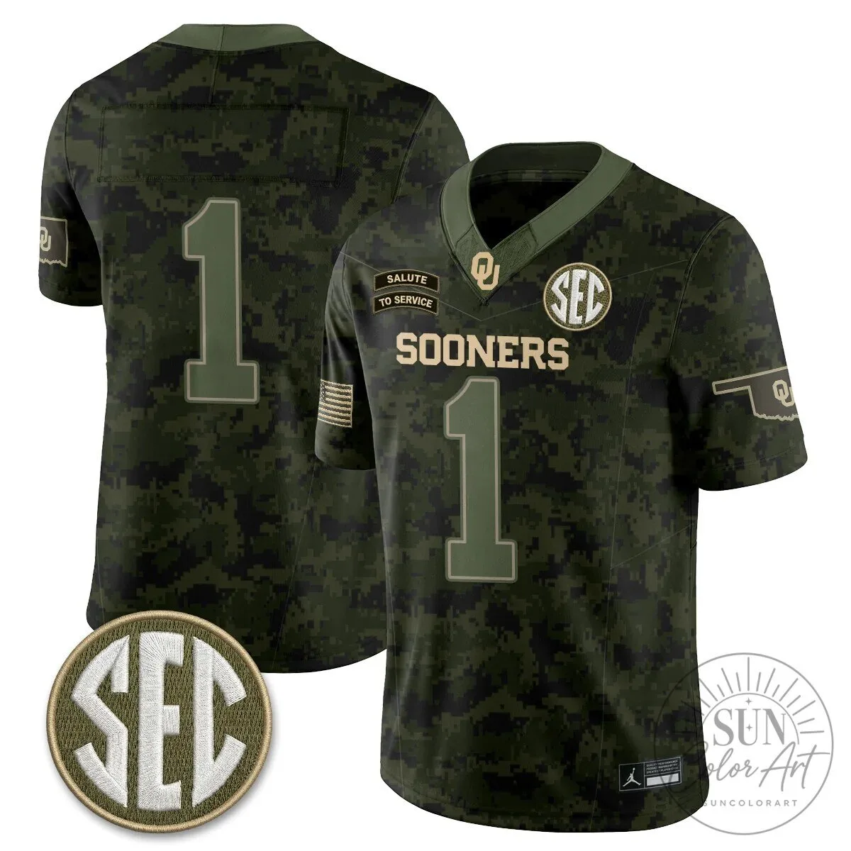 Oklahoma Sooners Mateer Number 10 Salute To Service Football Jersey 63 Oklahoma Sooners Mateer Number 10 Salute To Service Football Jersey