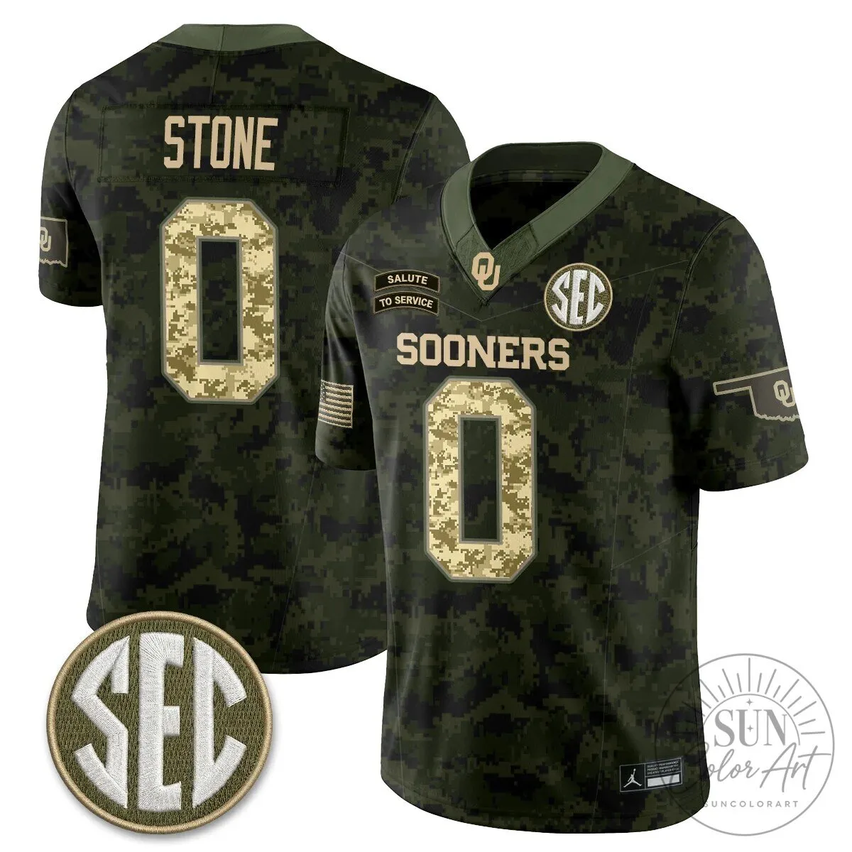Oklahoma Sooners Mateer Number 10 Salute To Service Football Jersey 65 Oklahoma Sooners Mateer Number 10 Salute To Service Football Jersey