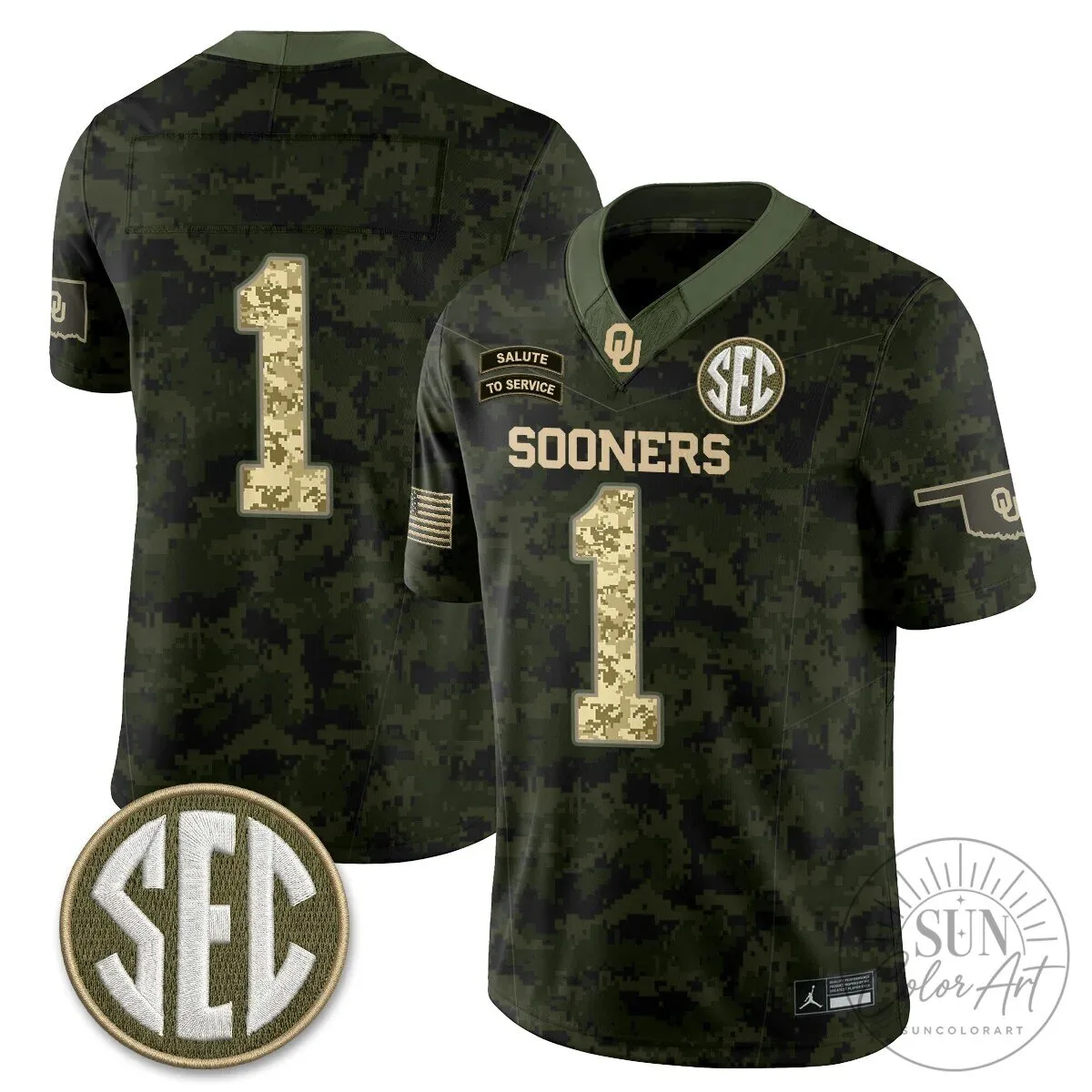 Oklahoma Sooners Mateer Number 10 Salute To Service Football Jersey 73 Oklahoma Sooners Mateer Number 10 Salute To Service Football Jersey