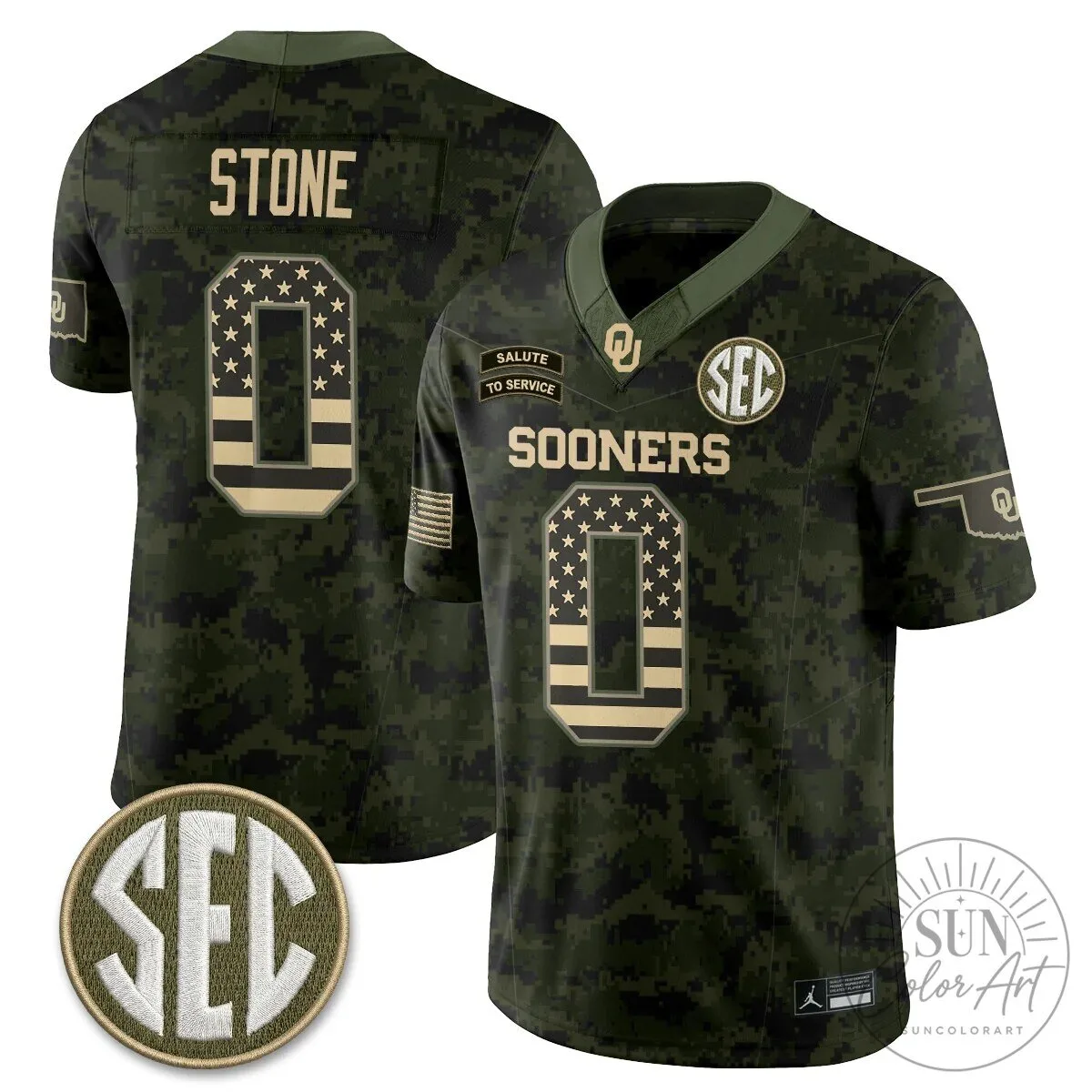Oklahoma Sooners Mateer Number 10 Salute To Service Football Jersey 75 Oklahoma Sooners Mateer Number 10 Salute To Service Football Jersey