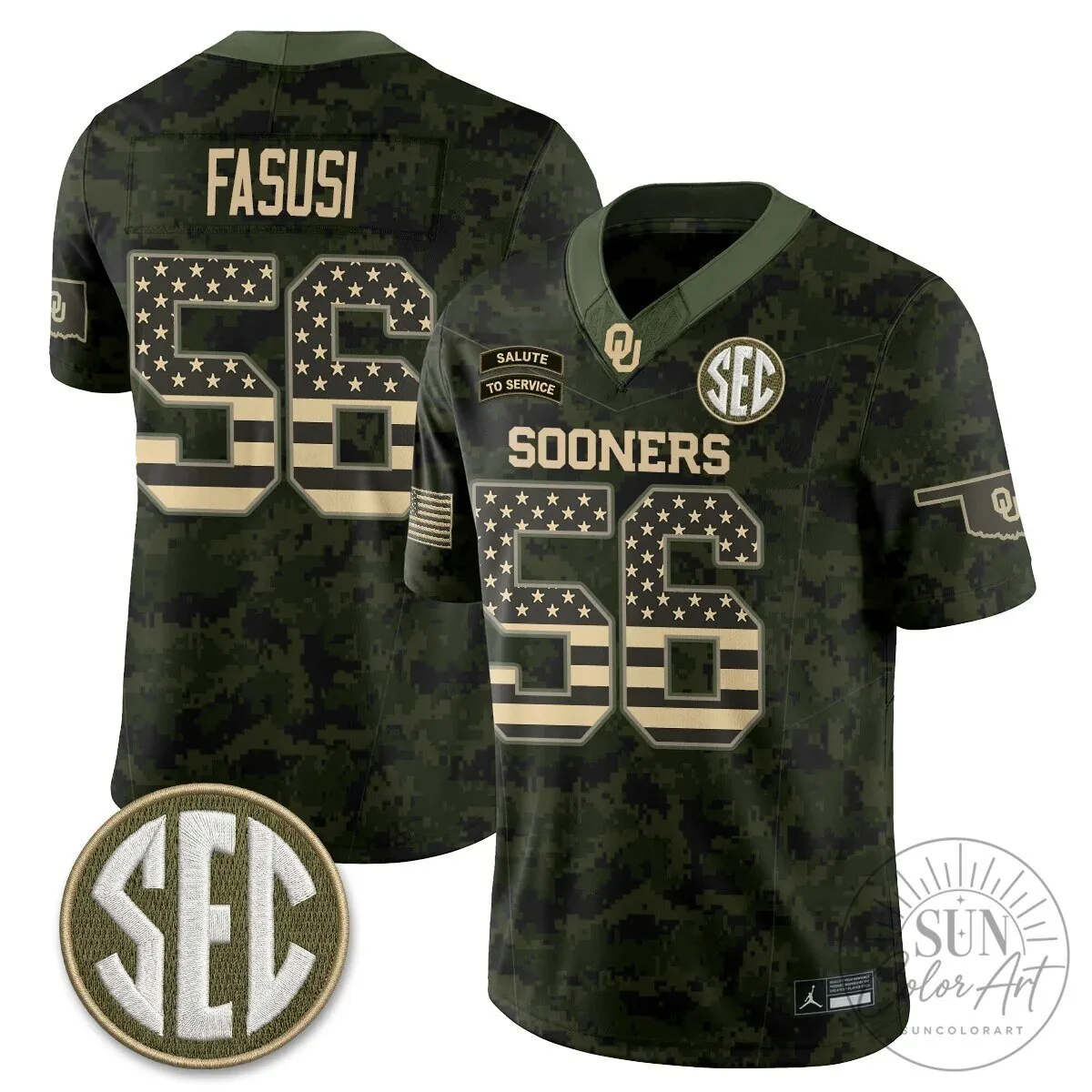 Oklahoma Sooners Mateer Number 10 Salute To Service Football Jersey 76 Oklahoma Sooners Mateer Number 10 Salute To Service Football Jersey