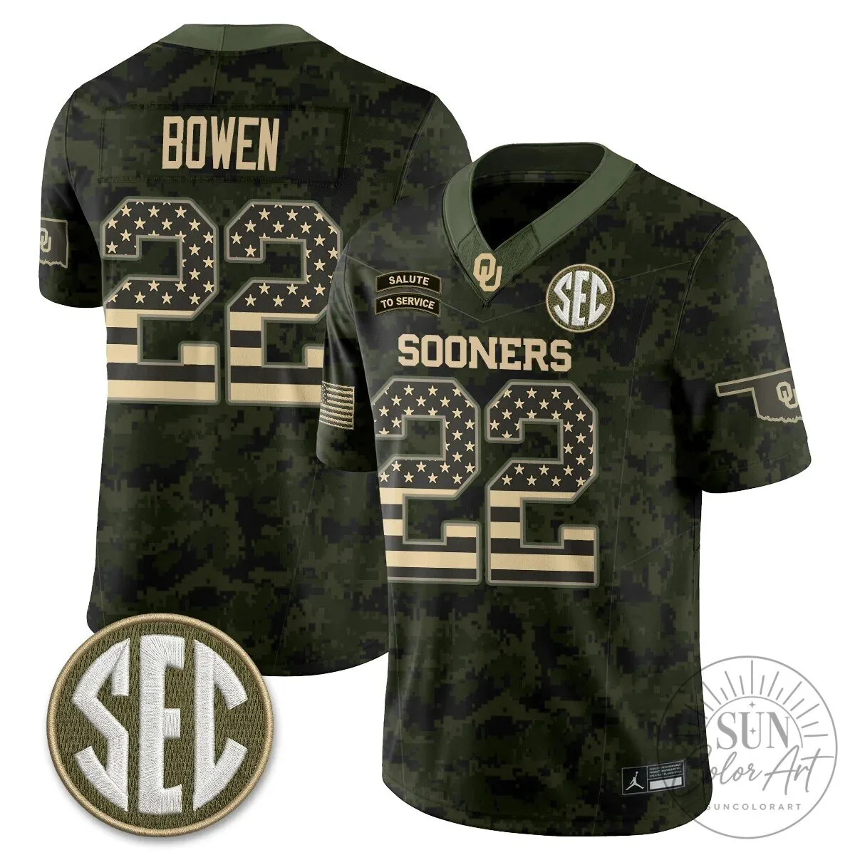 Oklahoma Sooners Mateer Number 10 Salute To Service Football Jersey 77 Oklahoma Sooners Mateer Number 10 Salute To Service Football Jersey
