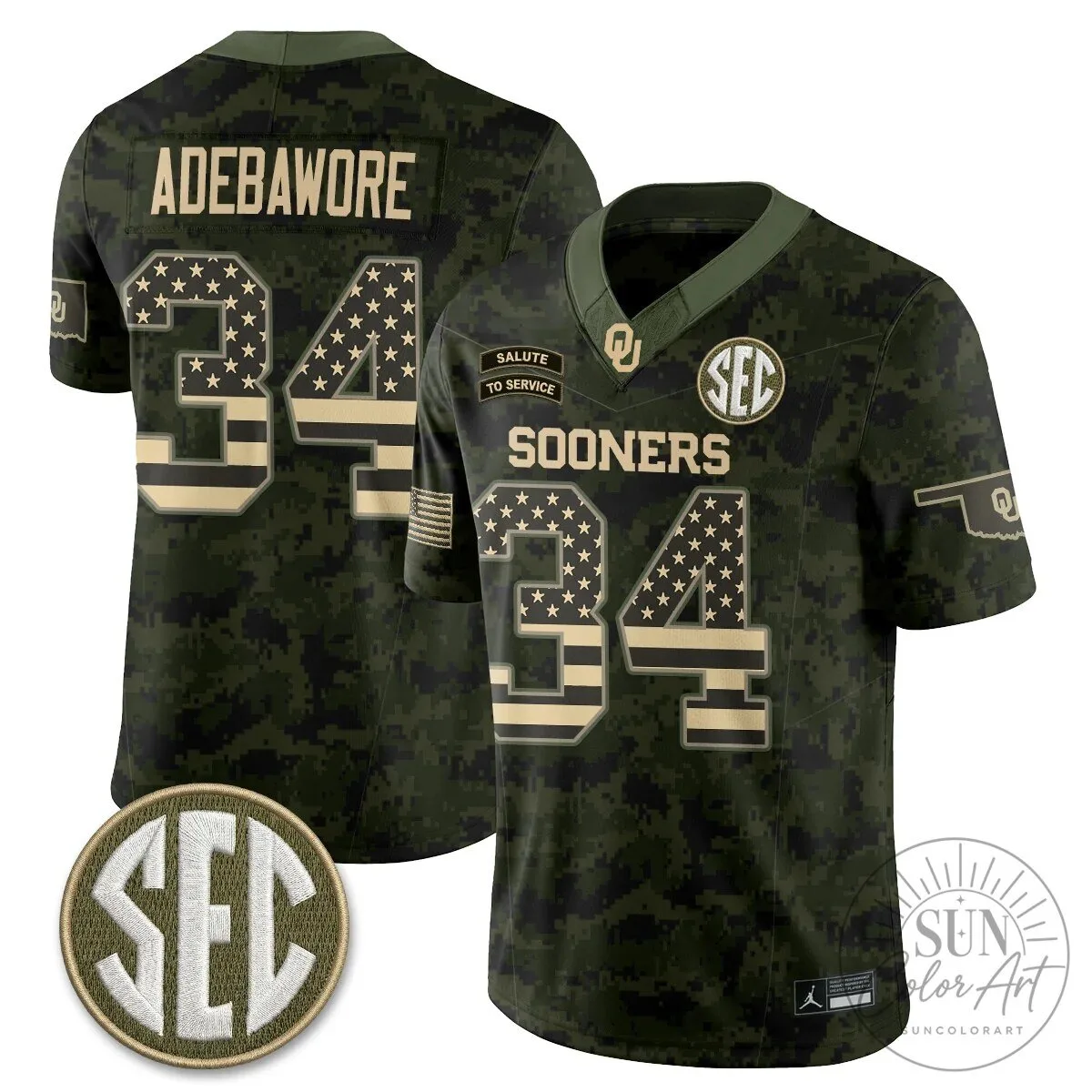 Oklahoma Sooners Mateer Number 10 Salute To Service Football Jersey 78 Oklahoma Sooners Mateer Number 10 Salute To Service Football Jersey